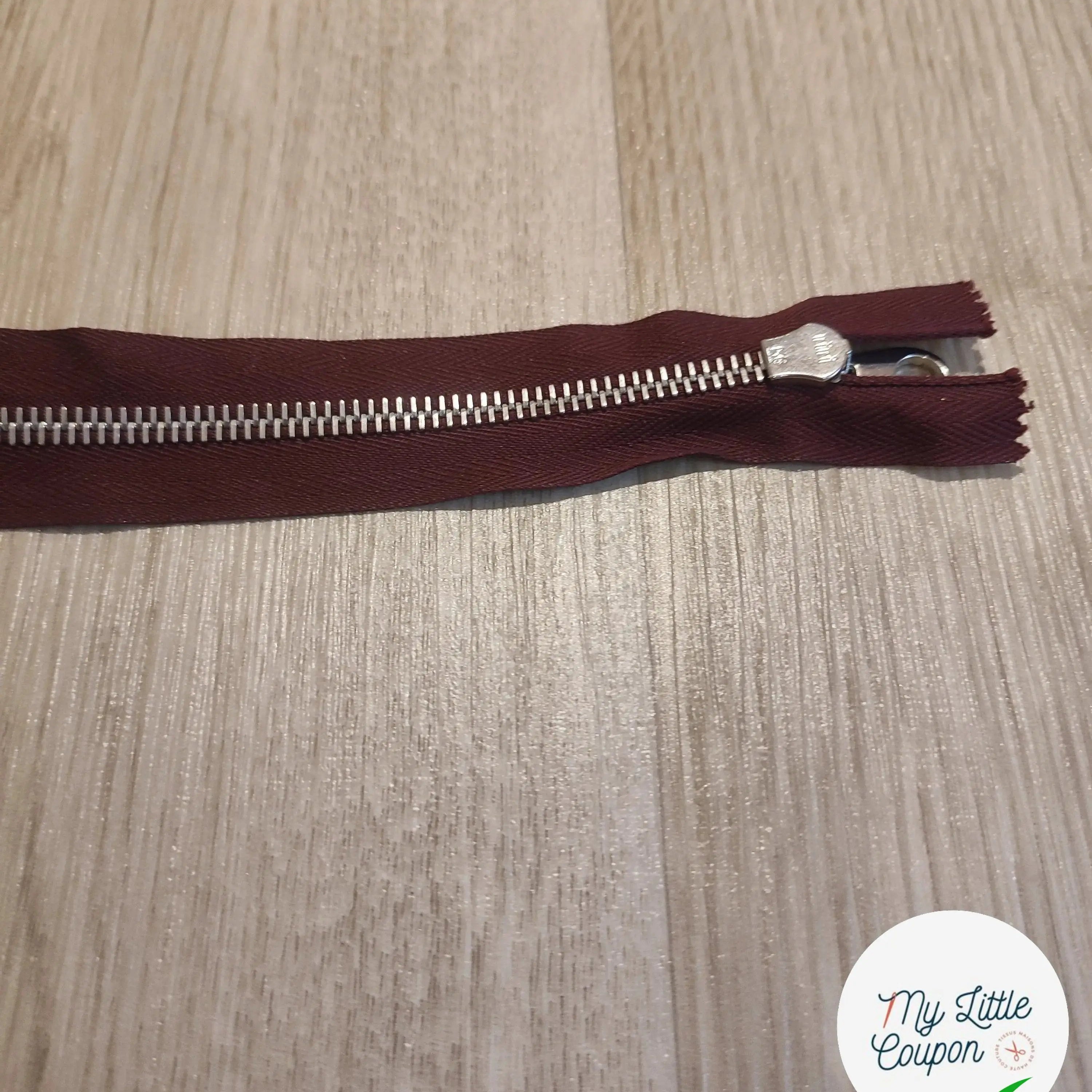 FERMETURE RIRI METAL NON SÉPARABLE DOUBLE CHEMINS 90CM VIOLET LAVANDE - My Little Coupon