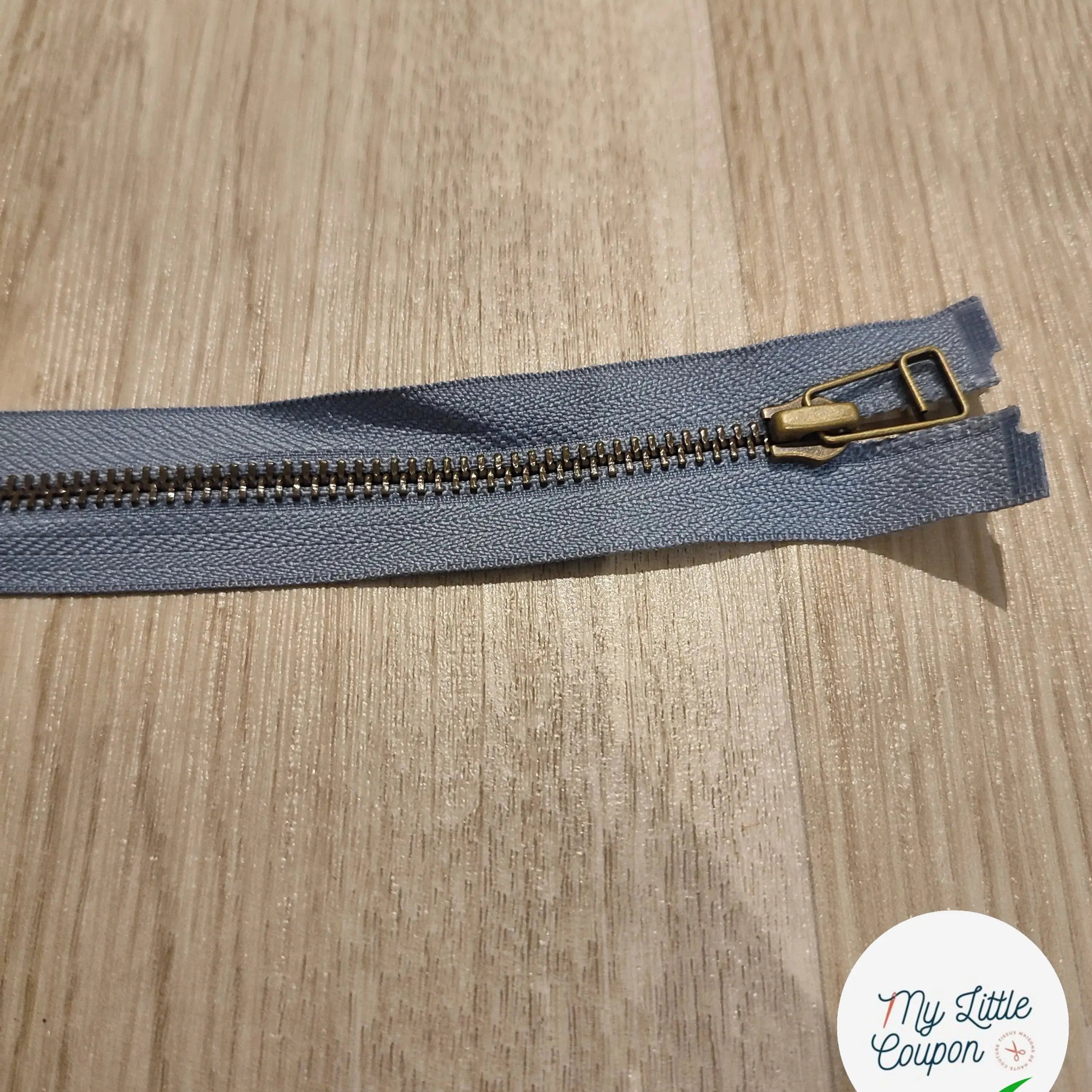 FERMETURE RIRI METAL SÉPARABLE 90CM BLEU CLAIR - My Little Coupon