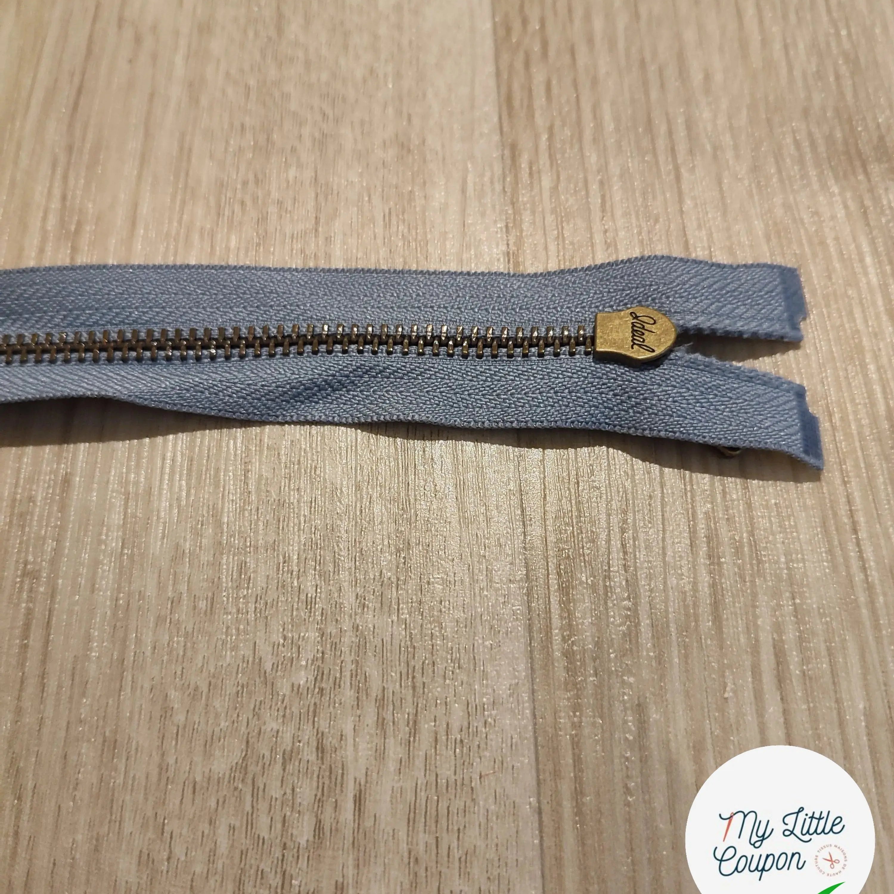 FERMETURE RIRI METAL SÉPARABLE 90CM BLEU CLAIR - My Little Coupon