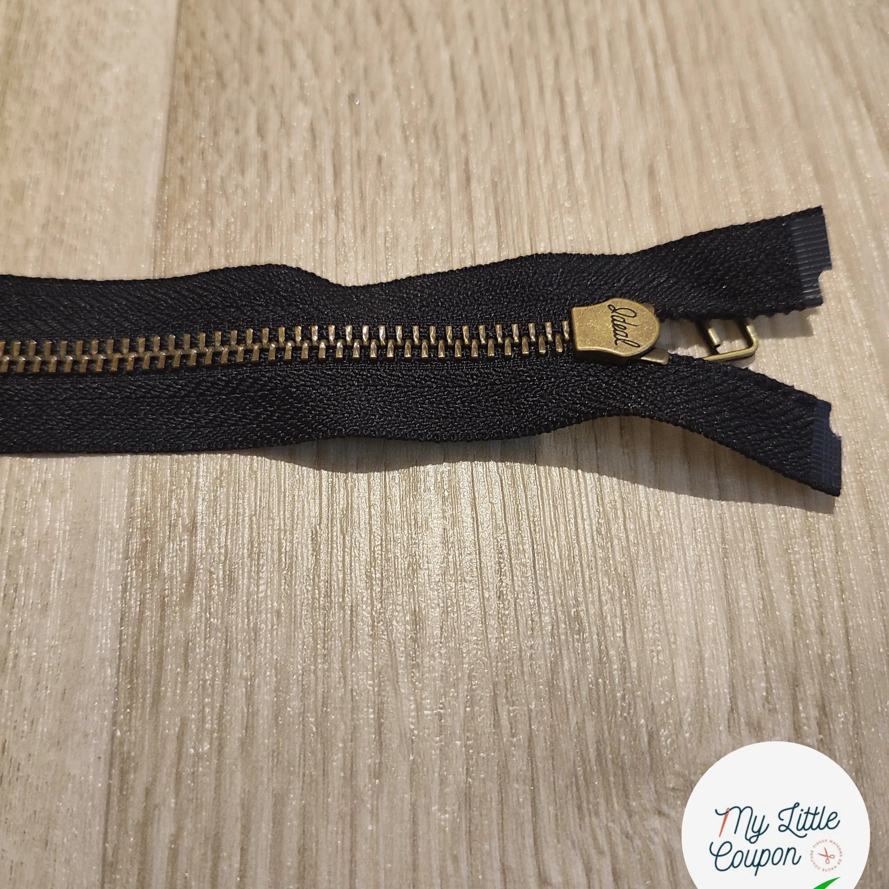 FERMETURE RIRI METAL SÉPARABLE 80CM NOIR - My Little Coupon