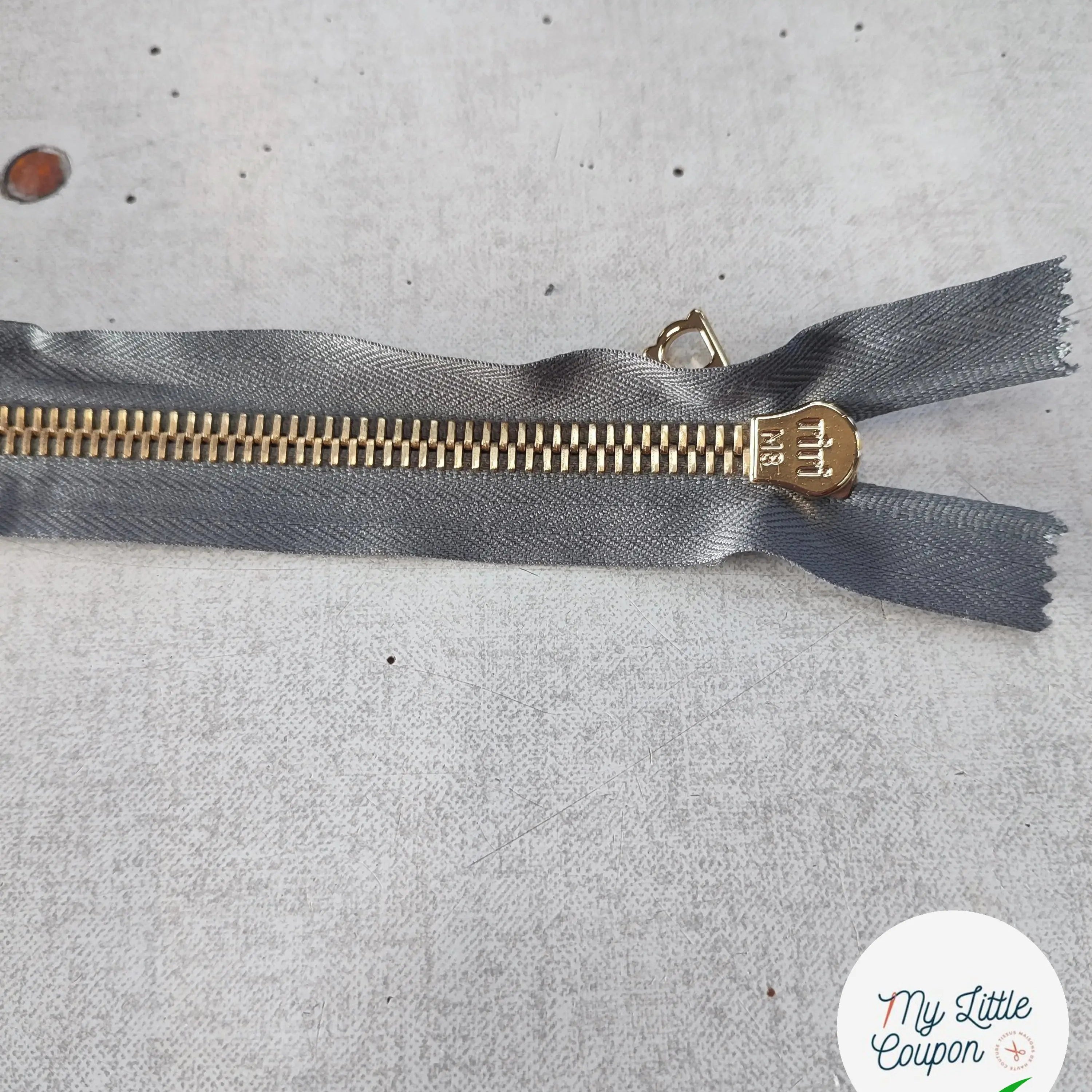 FERMETURE RIRI METAL SÉPARABLE 80CM GRIS M8 - My Little Coupon