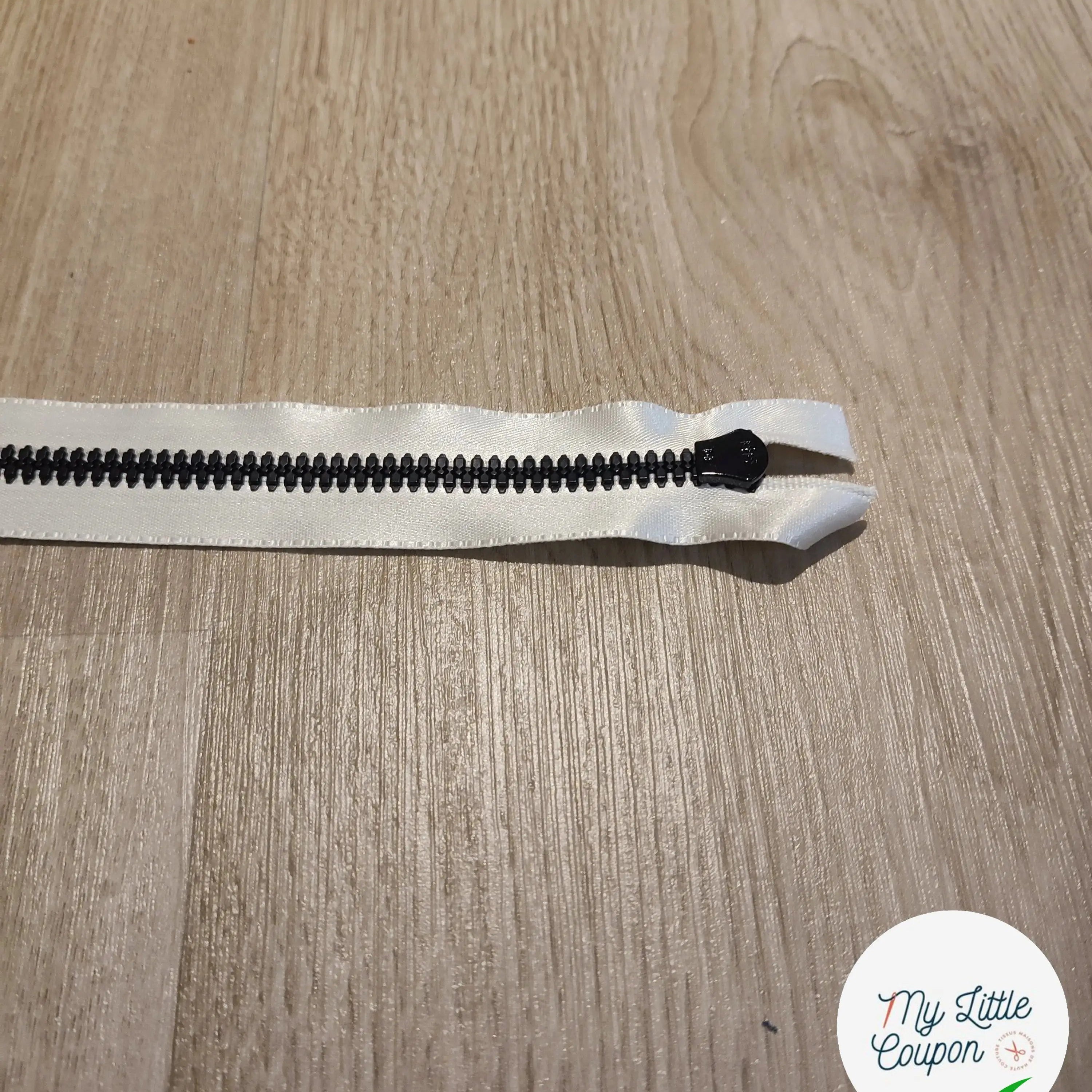 FERMETURE RIRI METAL NON SEPARABLE 16CM BLANC - My Little Coupon