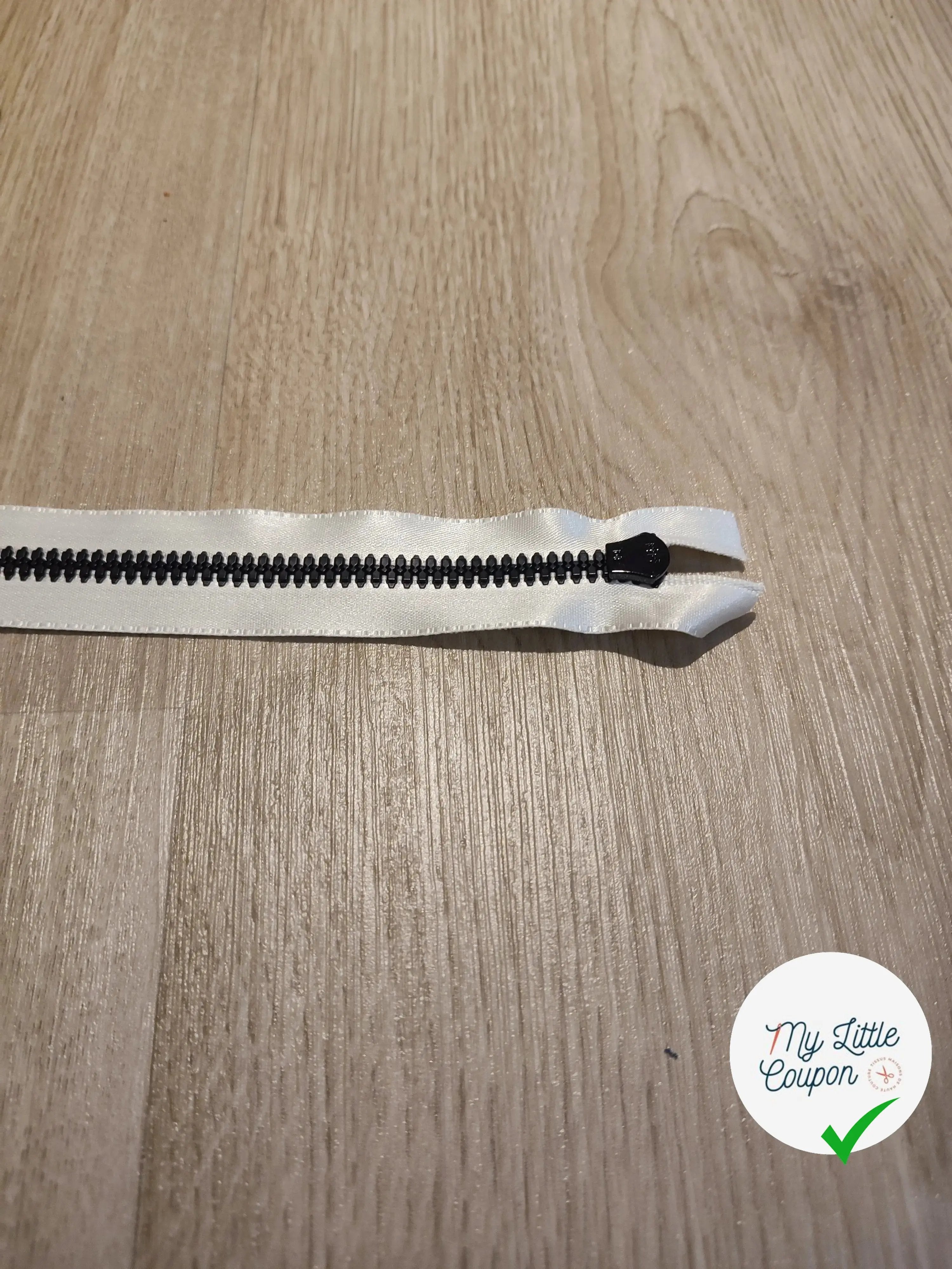 FERMETURE RIRI METAL NON SEPARABLE 16CM BLANC - My Little Coupon