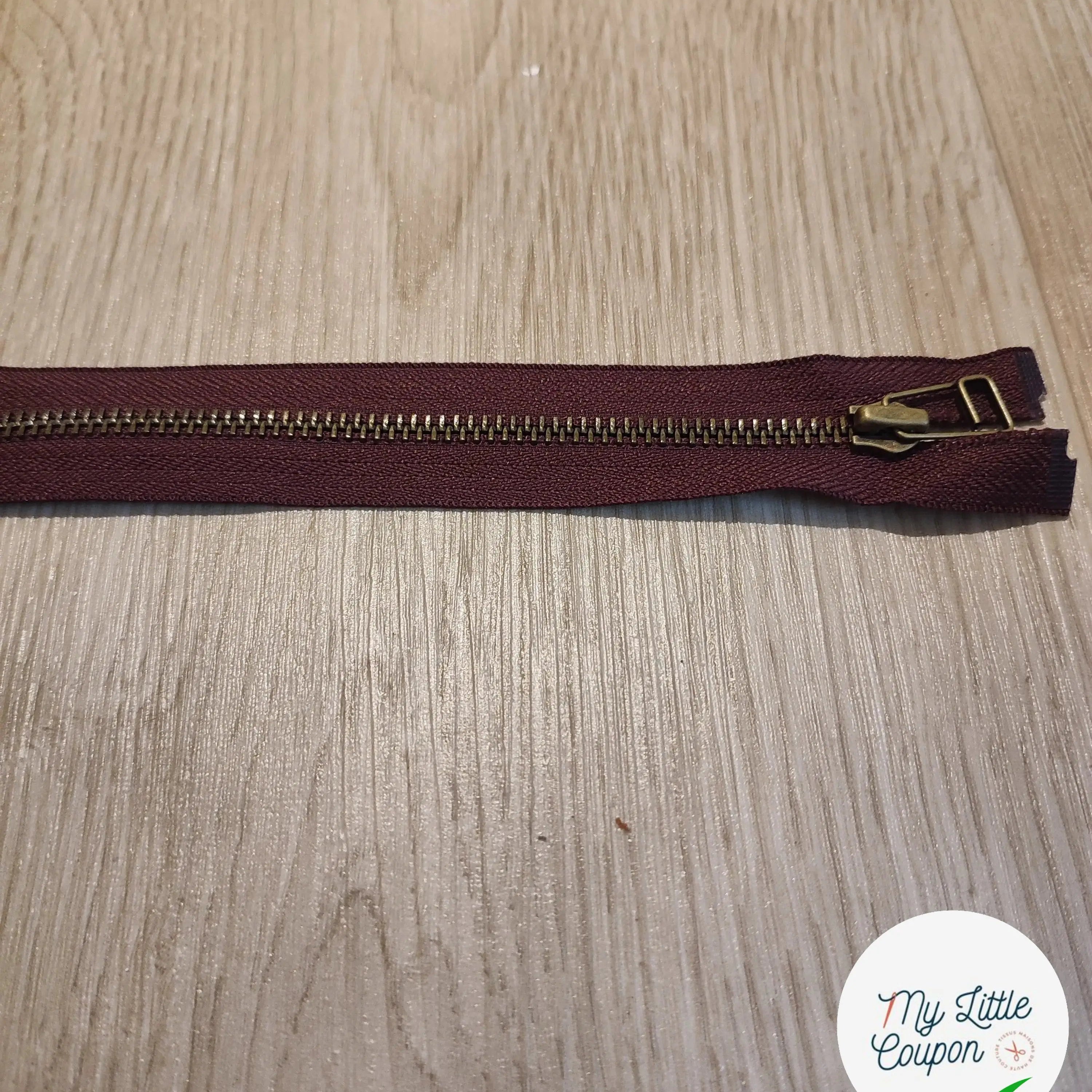 FERMETURE RIRI METAL SÉPARABLE 90CM BORDEAUX - My Little Coupon