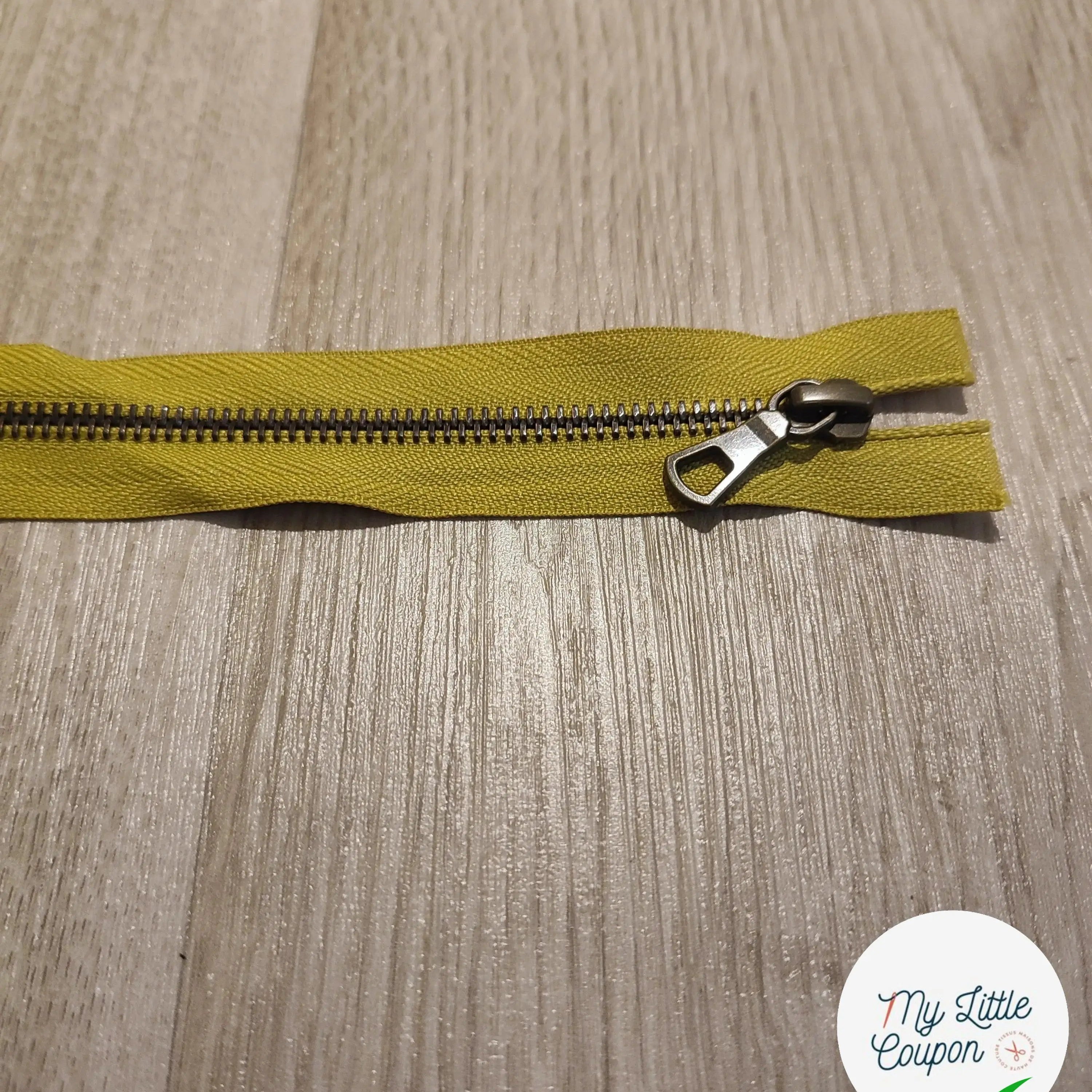 FERMETURE RIRI METAL SÉPARABLE 65CM JAUNE - My Little Coupon