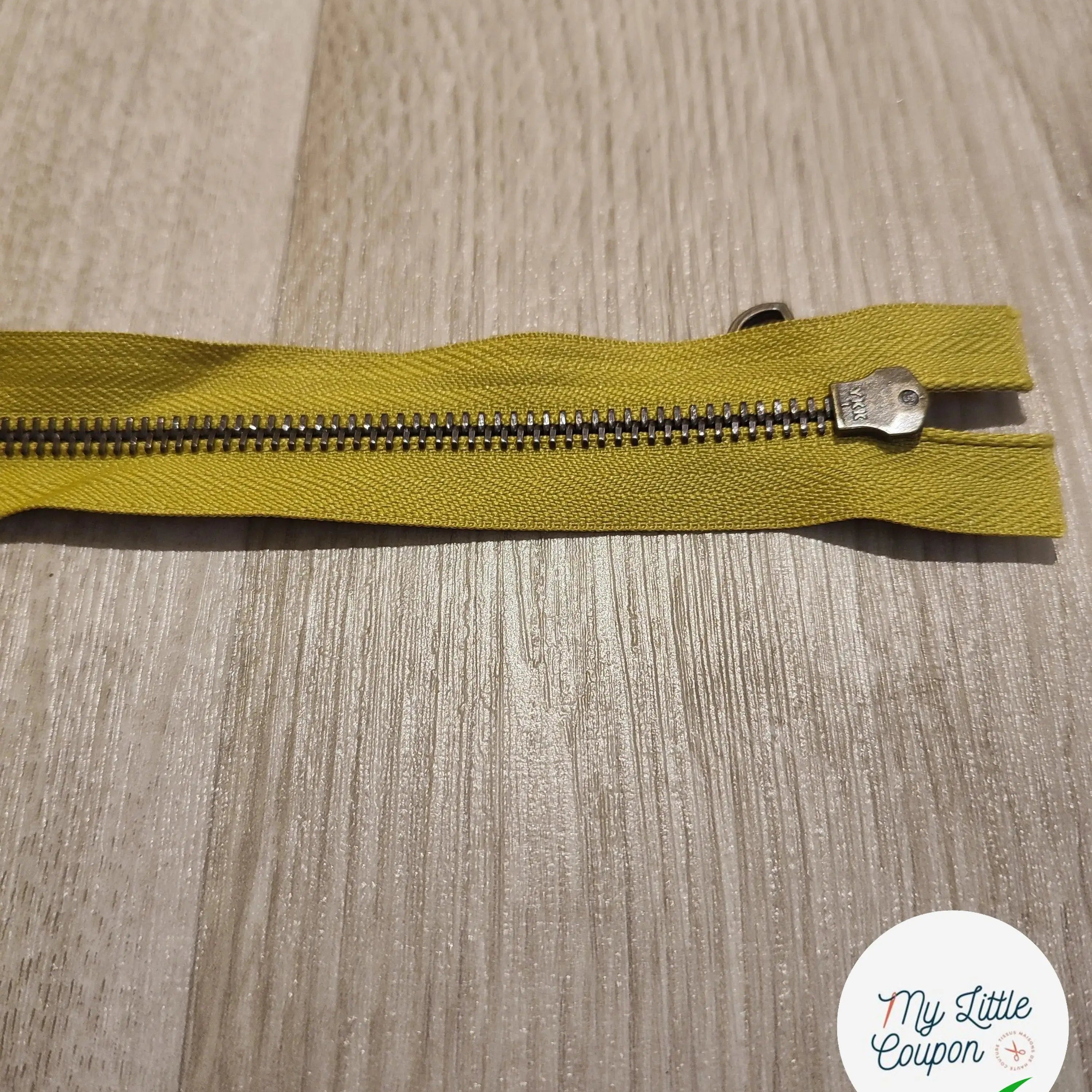 FERMETURE RIRI METAL SÉPARABLE 65CM JAUNE - My Little Coupon