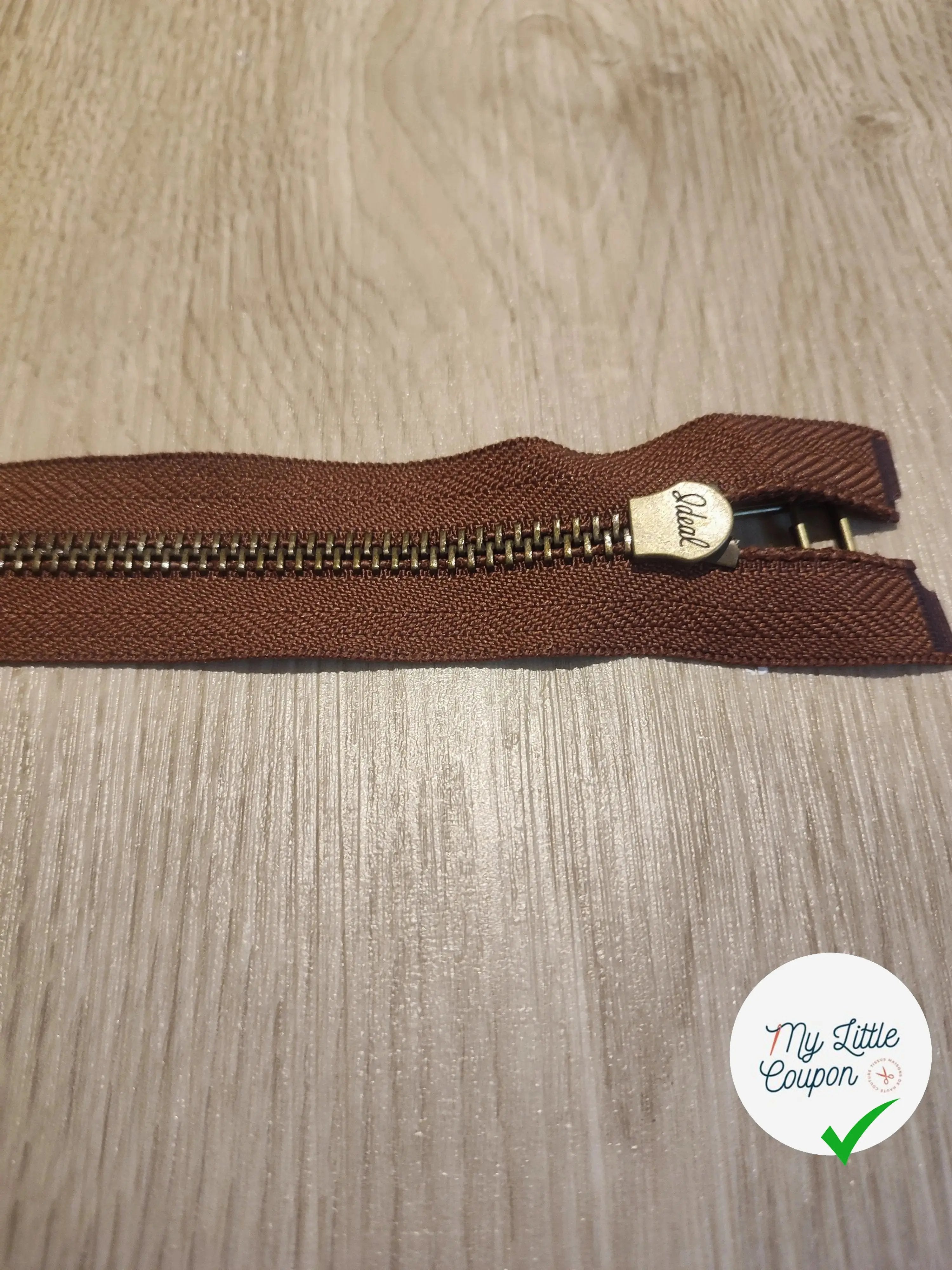 (Copie) FERMETURE RIRI METAL SÉPARABLE 80CM MARRON FONCÉ - My Little Coupon