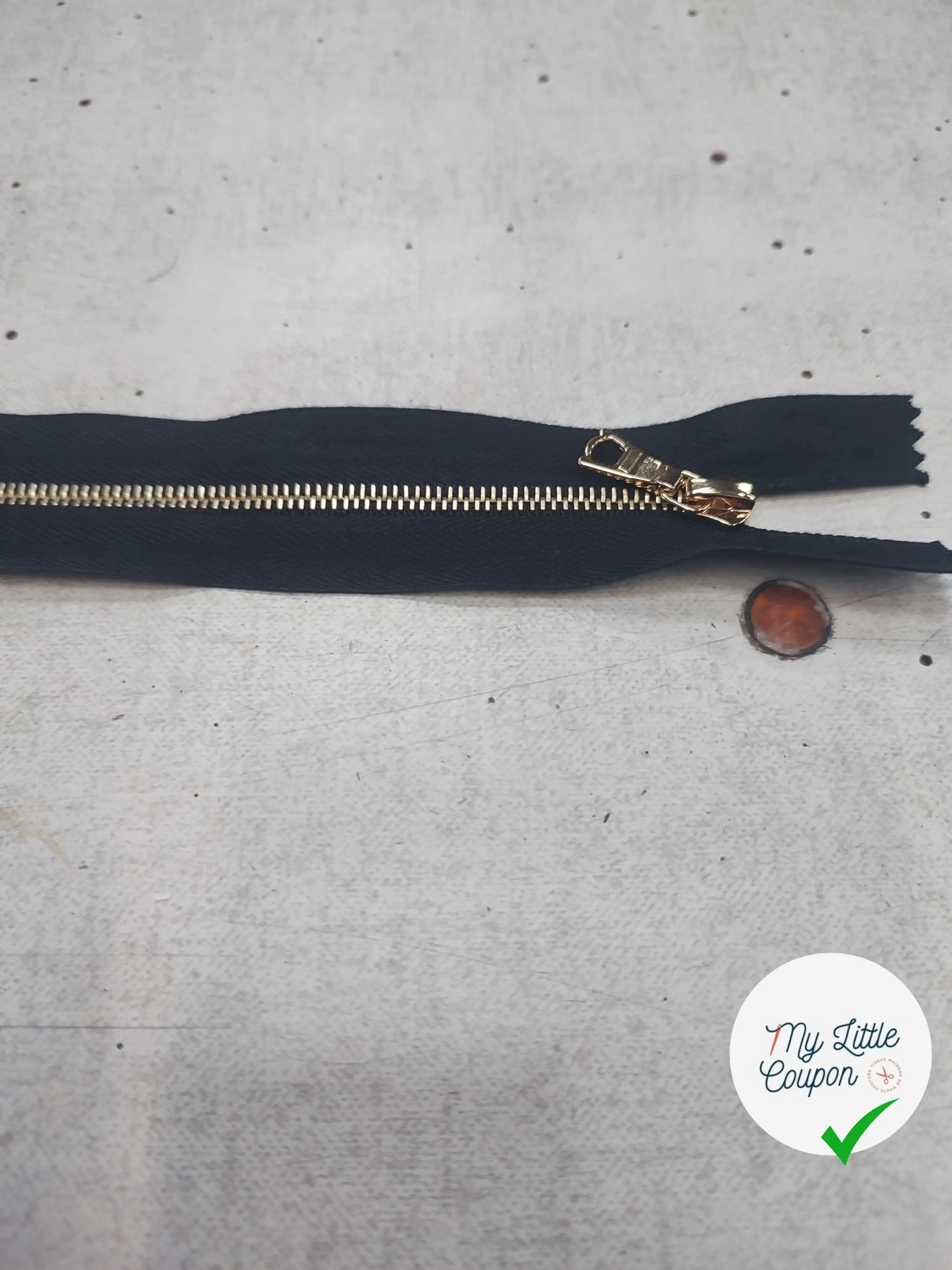 FERMETURE RIRI MÉTAL SÉPARABLE 125CM NOIR M4 - My Little Coupon