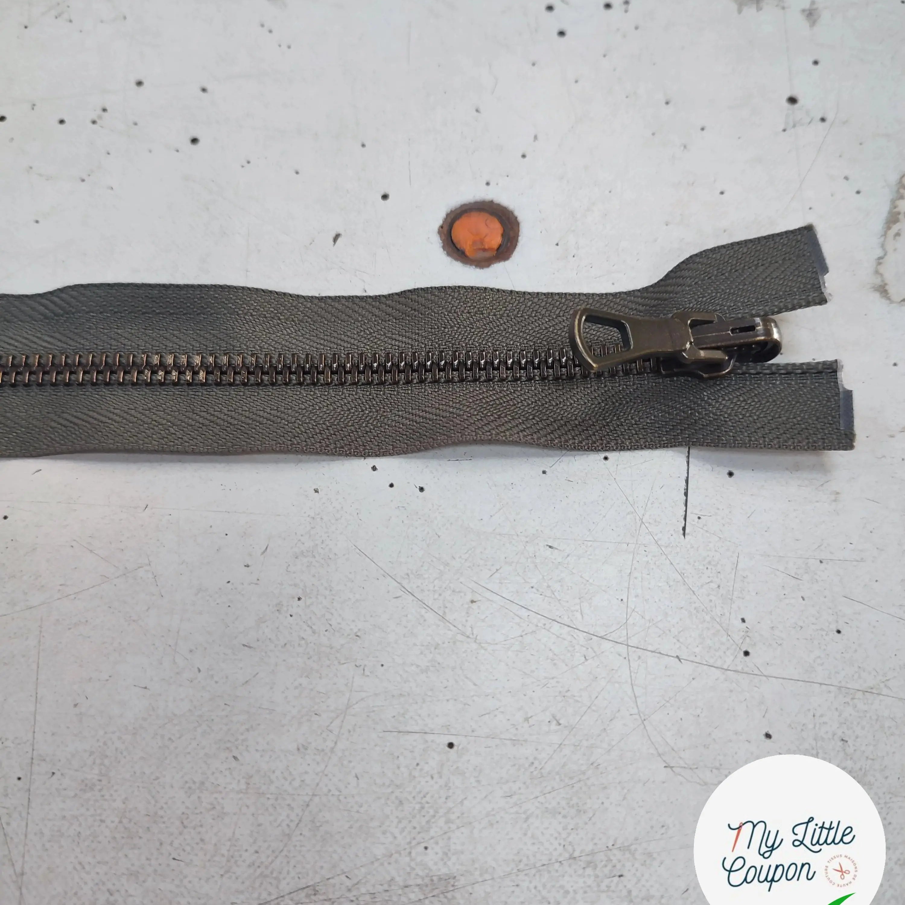 FERMETURE RIRI METAL SÉPARABLE RÉVERSIBLE 70CM VERT FONCÉ - My Little Coupon