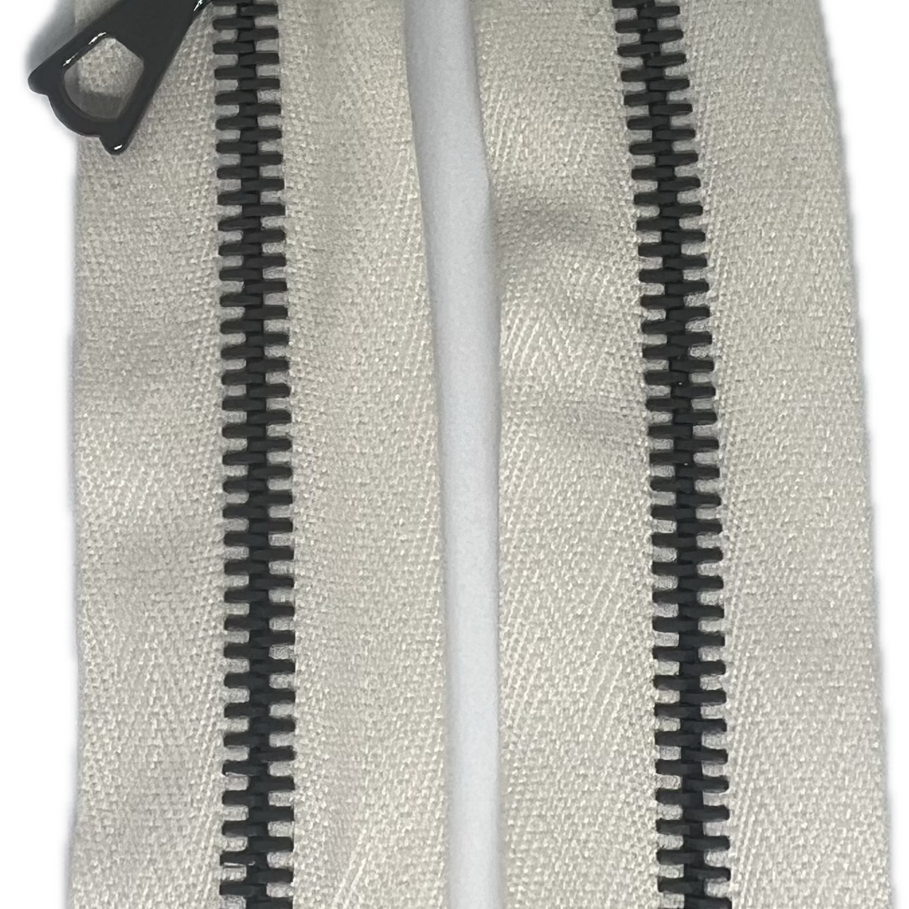 FERMETURE RIRI METAL SOMBRE DOUBLE VOIES 90CM M6 BLANCHE - My Little Coupon