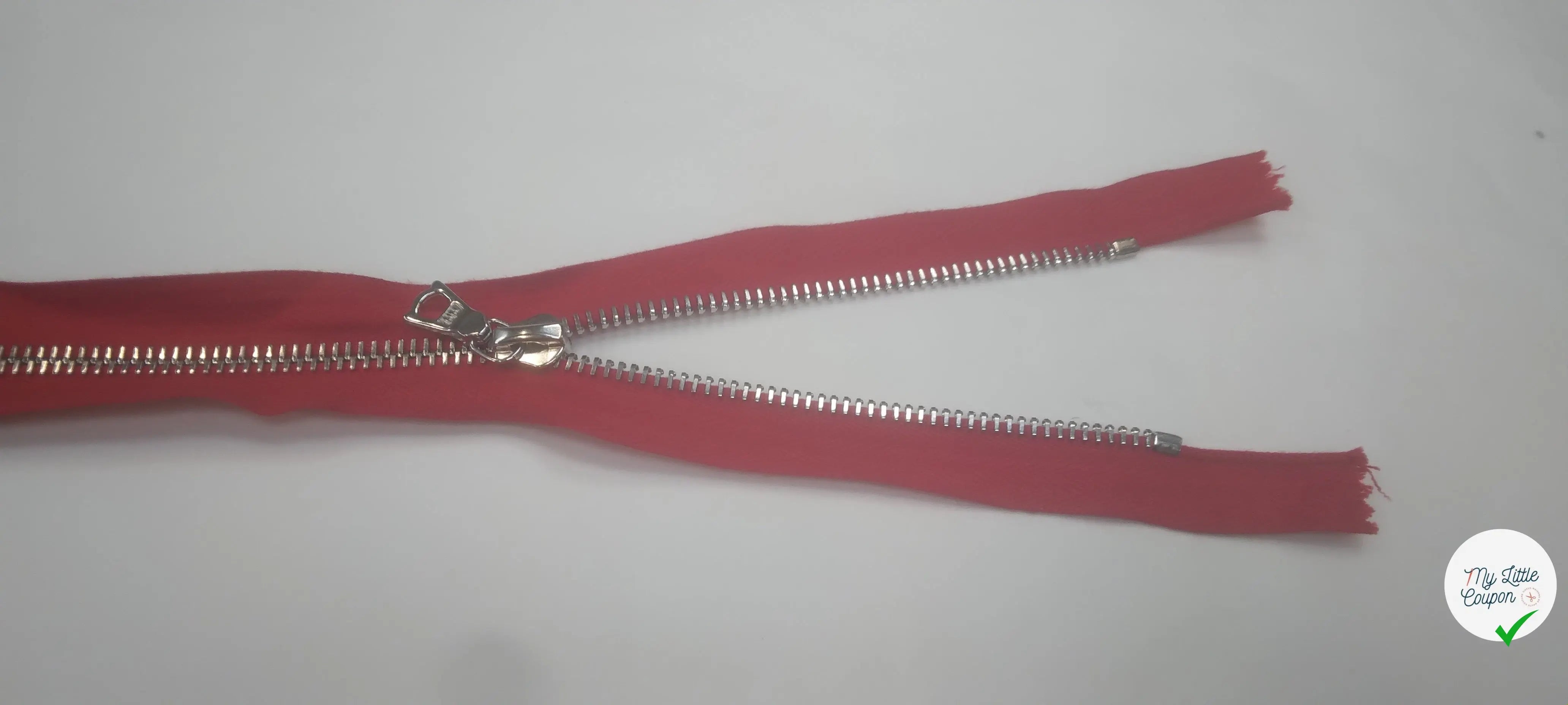 FERMETURE SÉPARABLE 50CM ROUGE - My Little Coupon