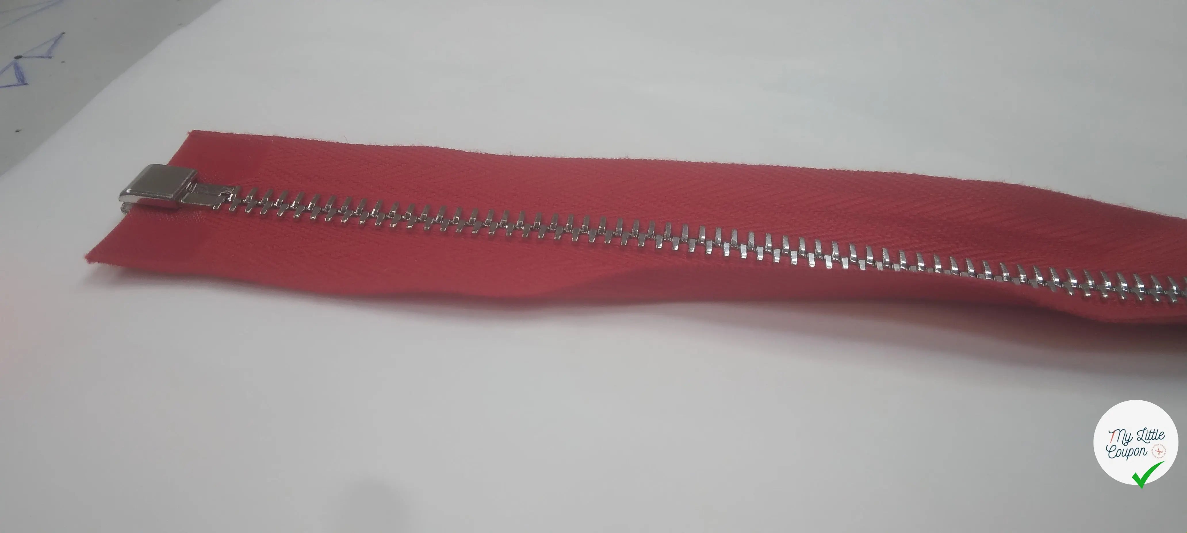 FERMETURE SÉPARABLE 50CM ROUGE - My Little Coupon