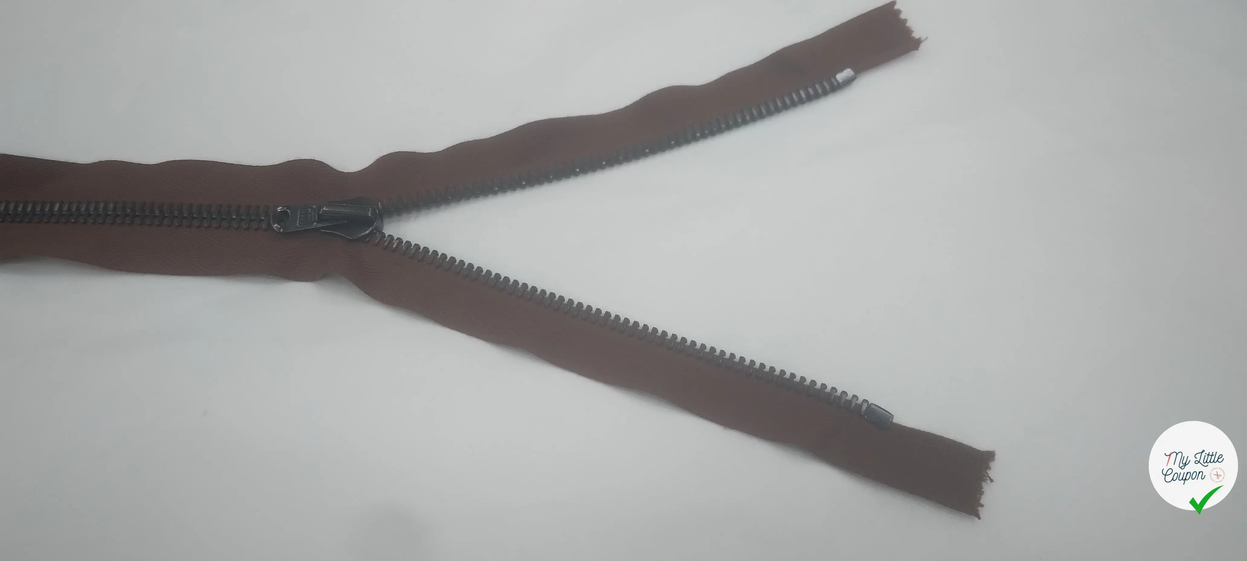FERMETURE SÉPARABLE 70 CM BRUN CLAIR - My Little Coupon