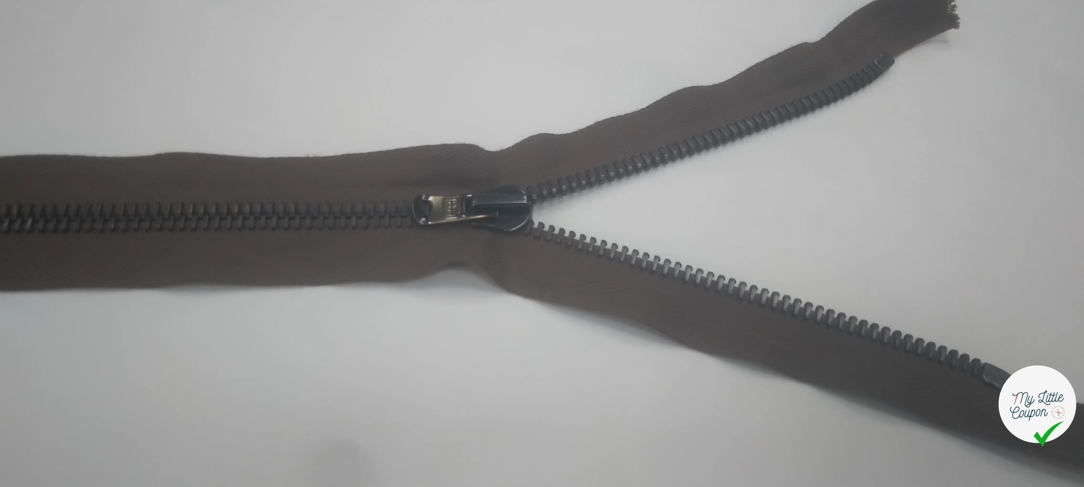 FERMETURE SÉPARABLE 80 CM BRUN CLAIR - My Little Coupon