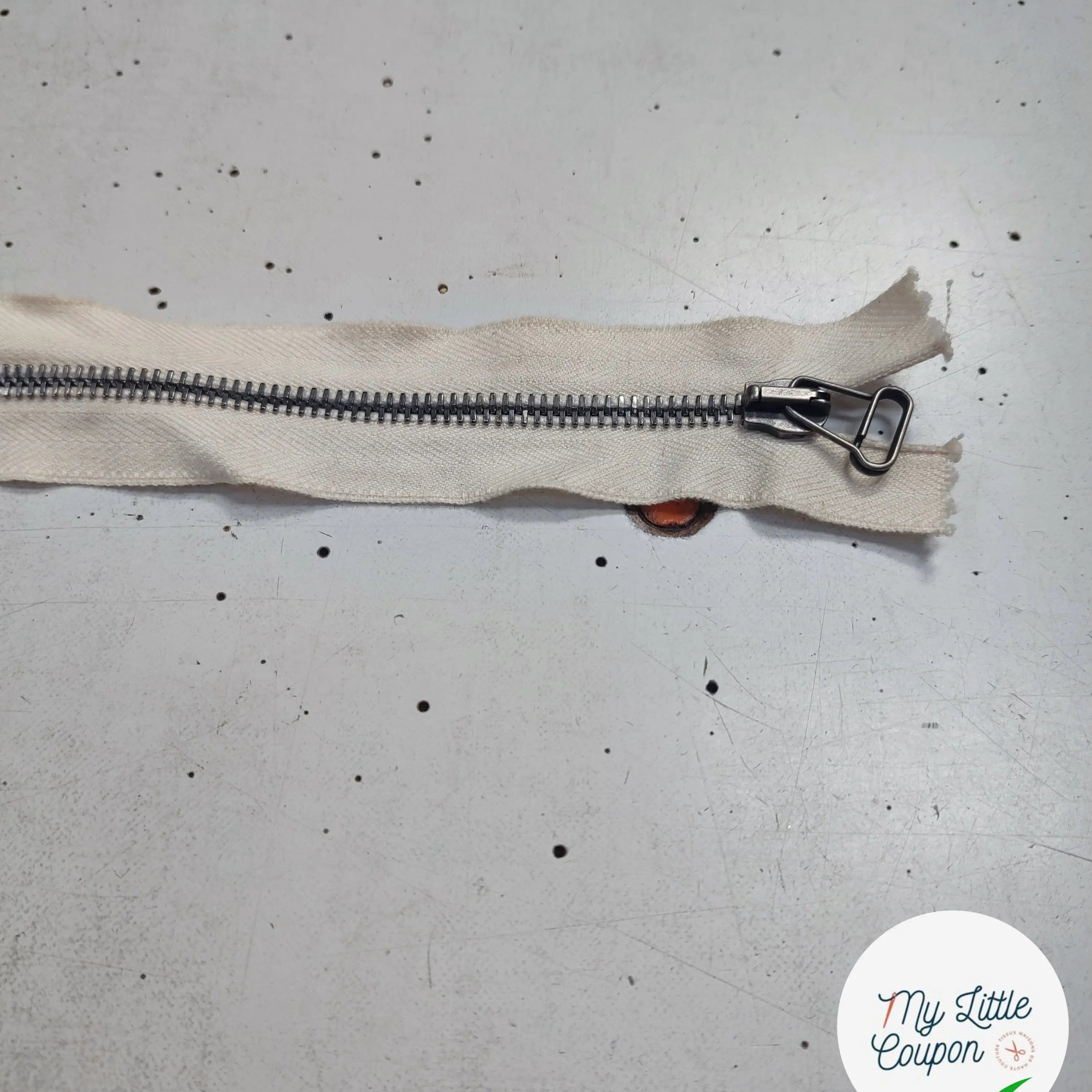 FERMETURE SÉPARABLE BLANC 60cm - My Little Coupon