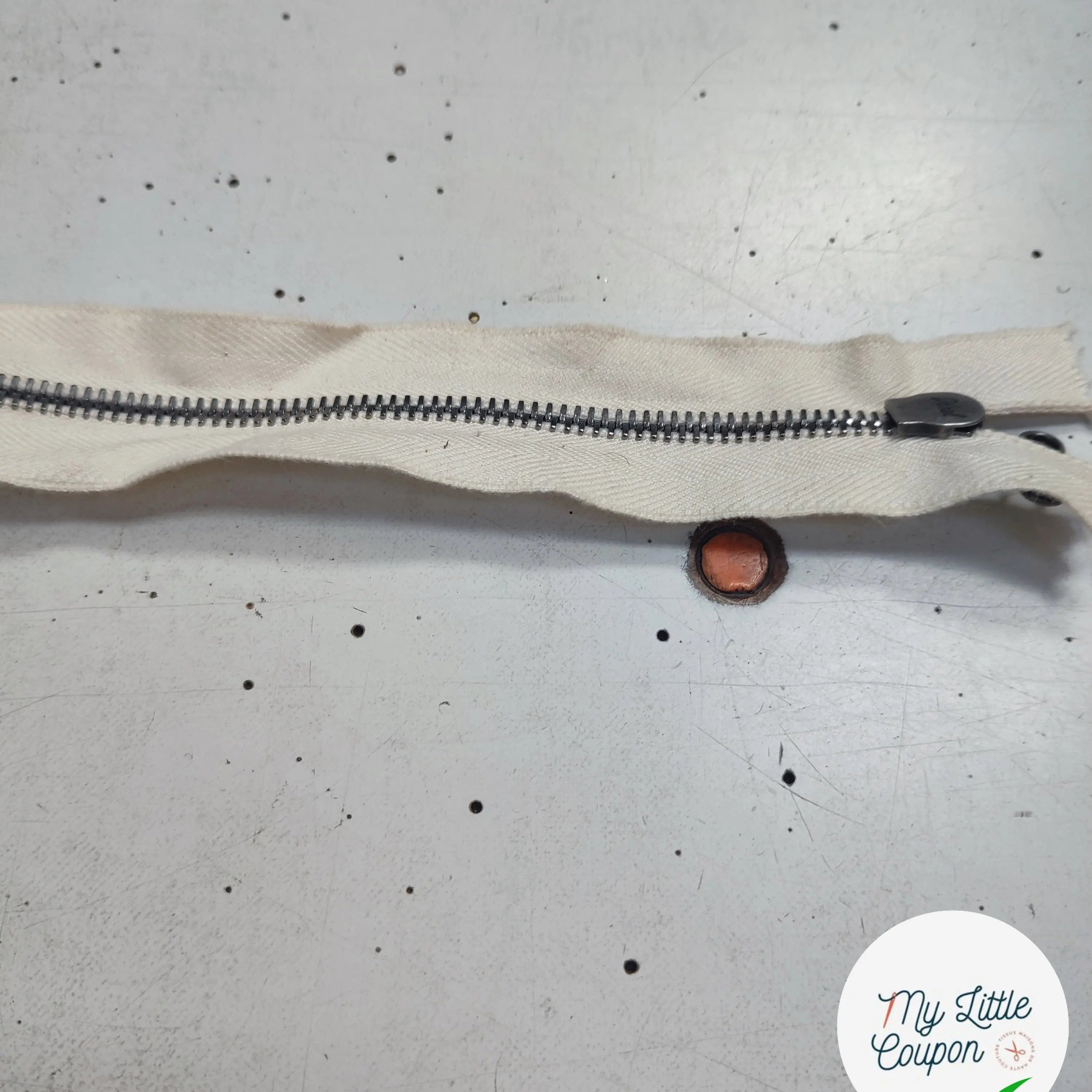 FERMETURE SÉPARABLE BLANC 60cm - My Little Coupon