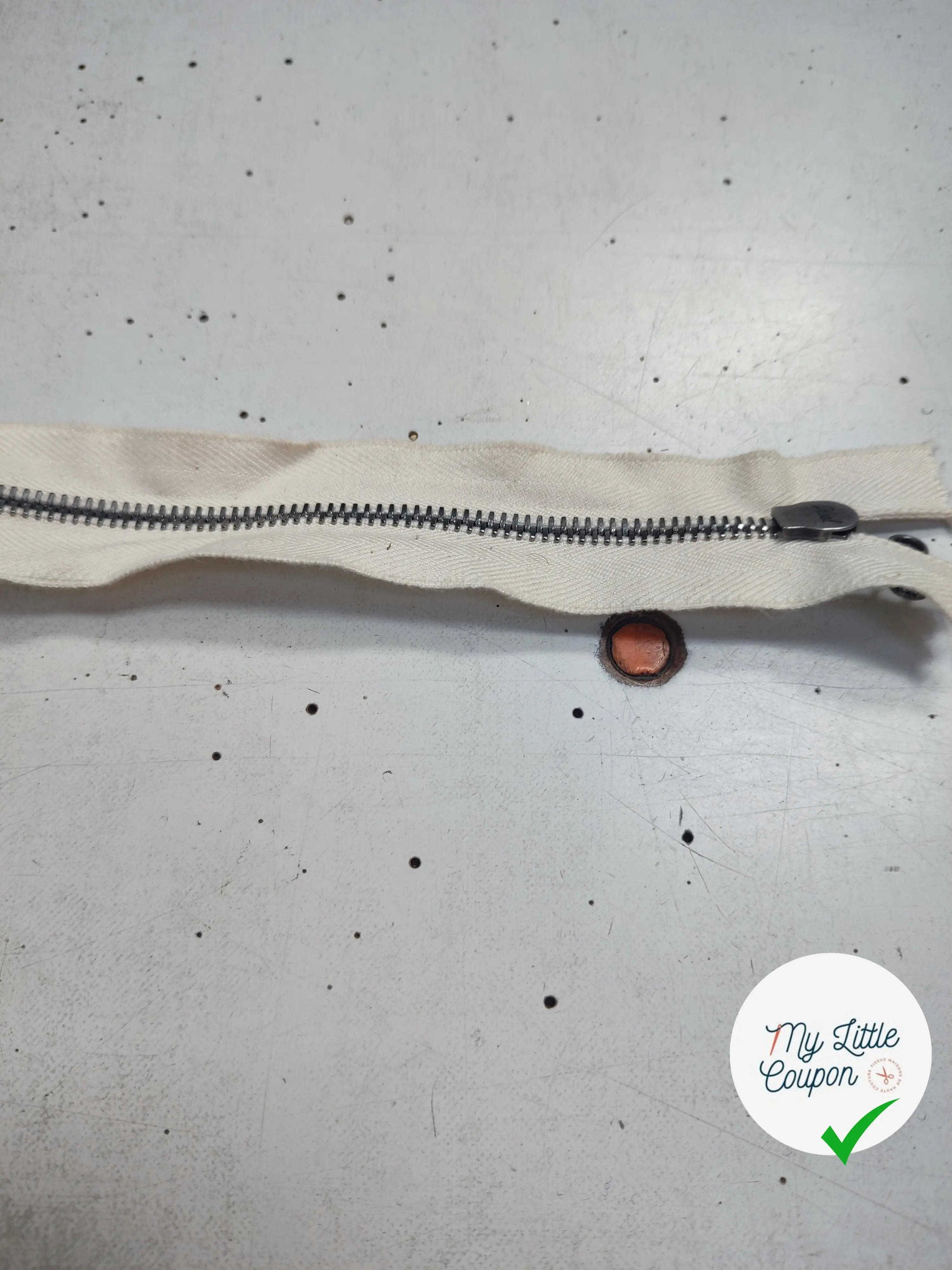 FERMETURE SÉPARABLE BLANC 60cm - My Little Coupon