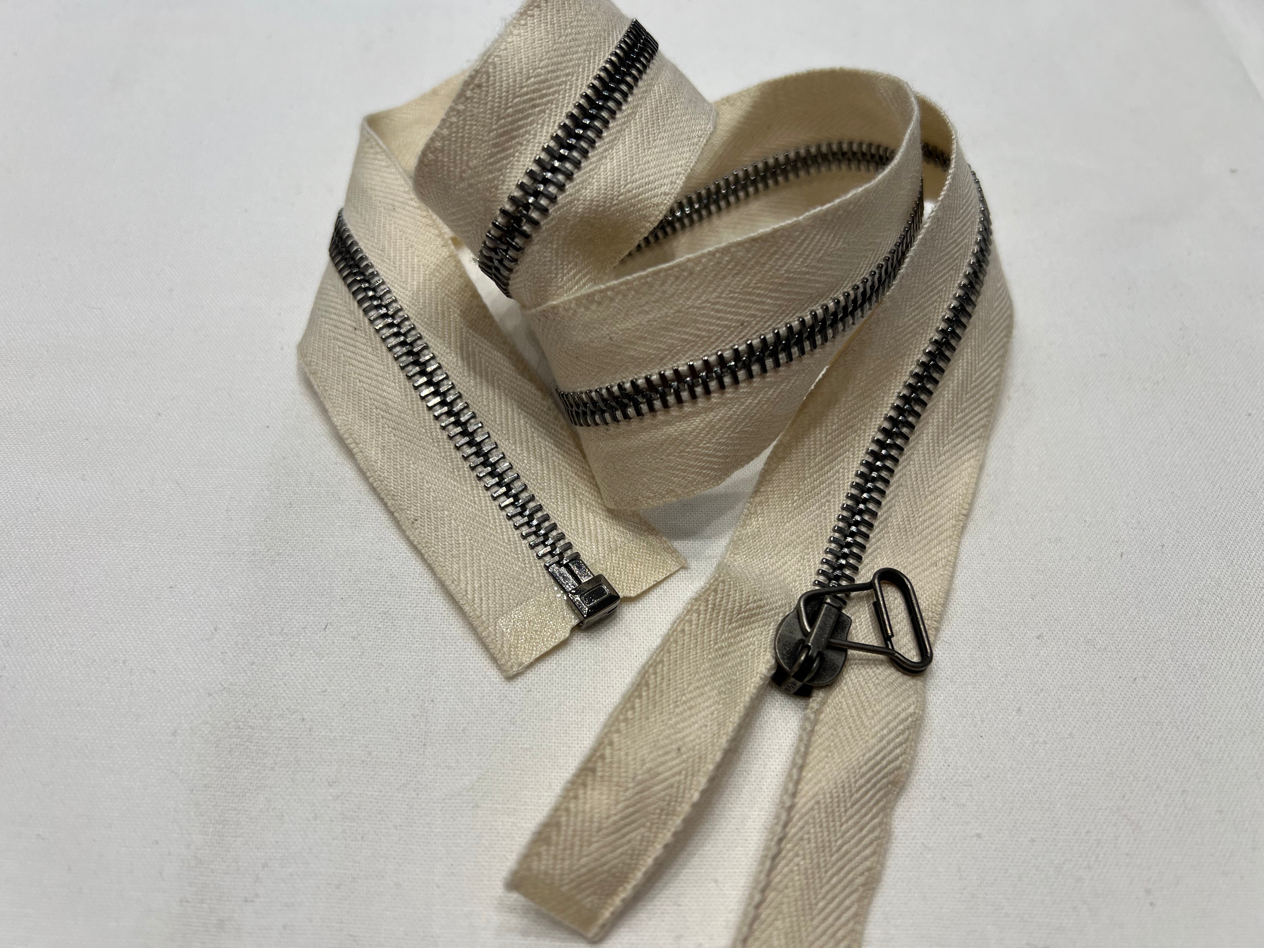 FERMETURE SÉPARABLE BLANC CASSÉ 70 CM - My Little Coupon