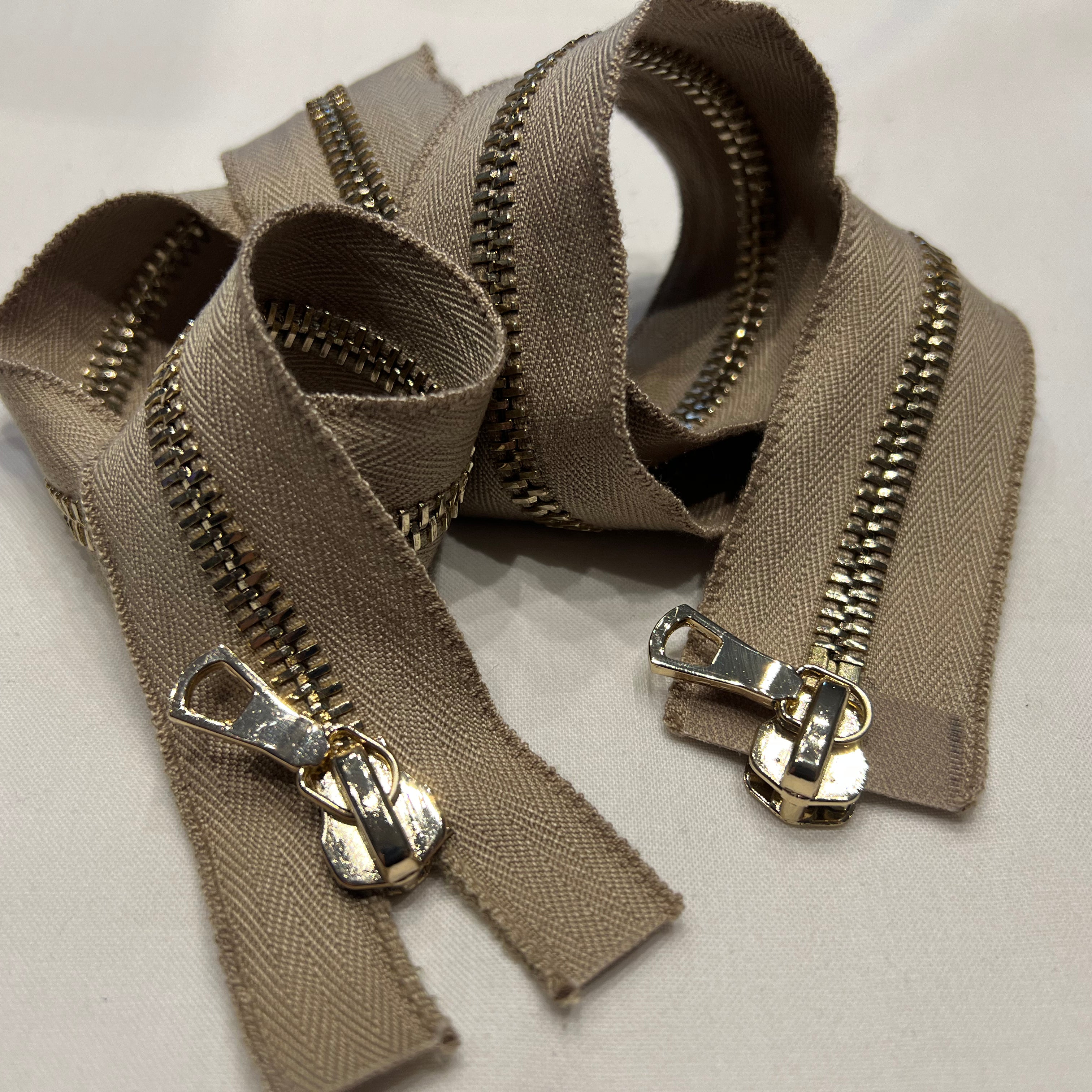 FERMETURE SÉPARABLE DOUBLE CURSEUR BEIGE 90 CM - My Little Coupon