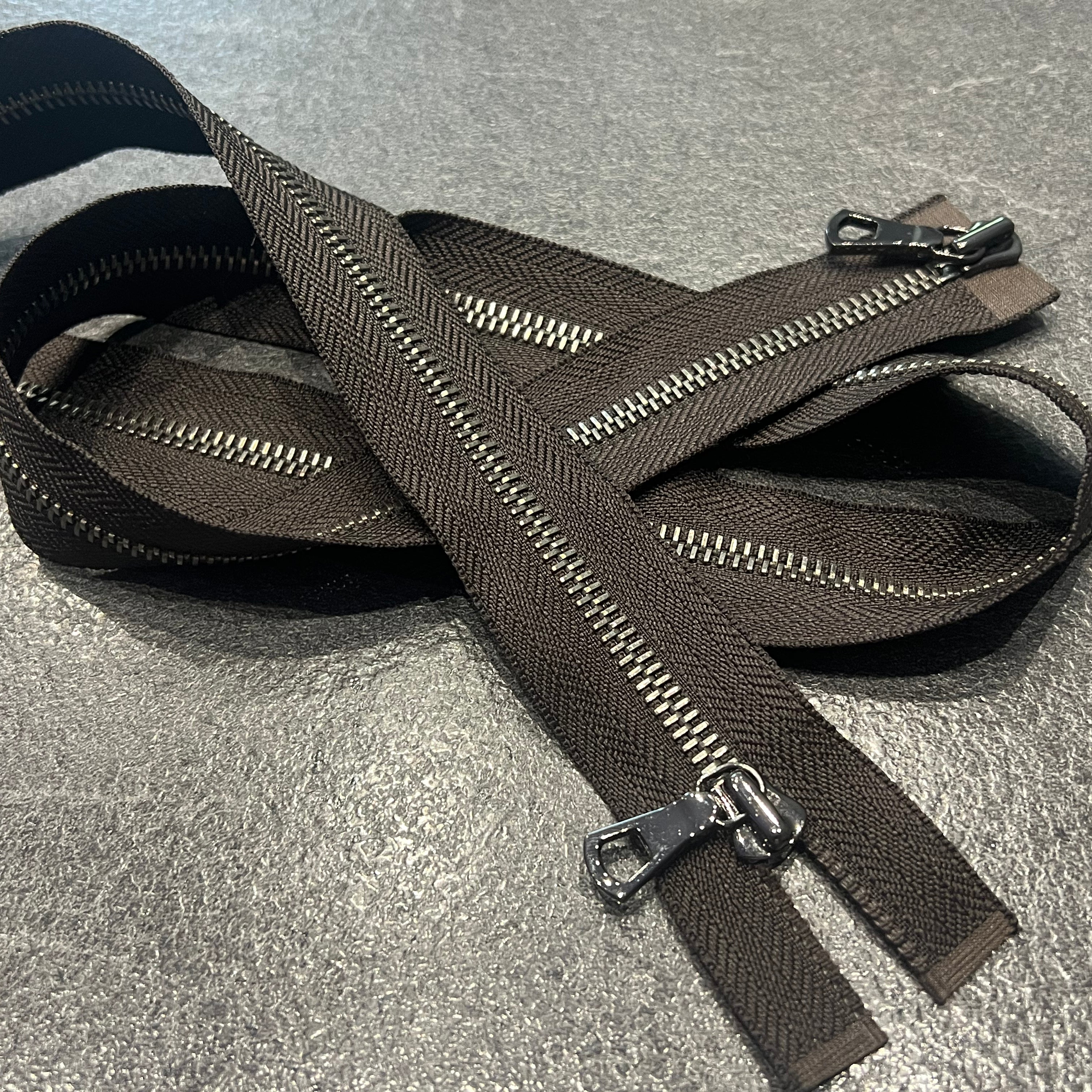 FERMETURE SÉPARABLE DOUBLE CURSEUR CHOCOLAT 90 CM - My Little Coupon