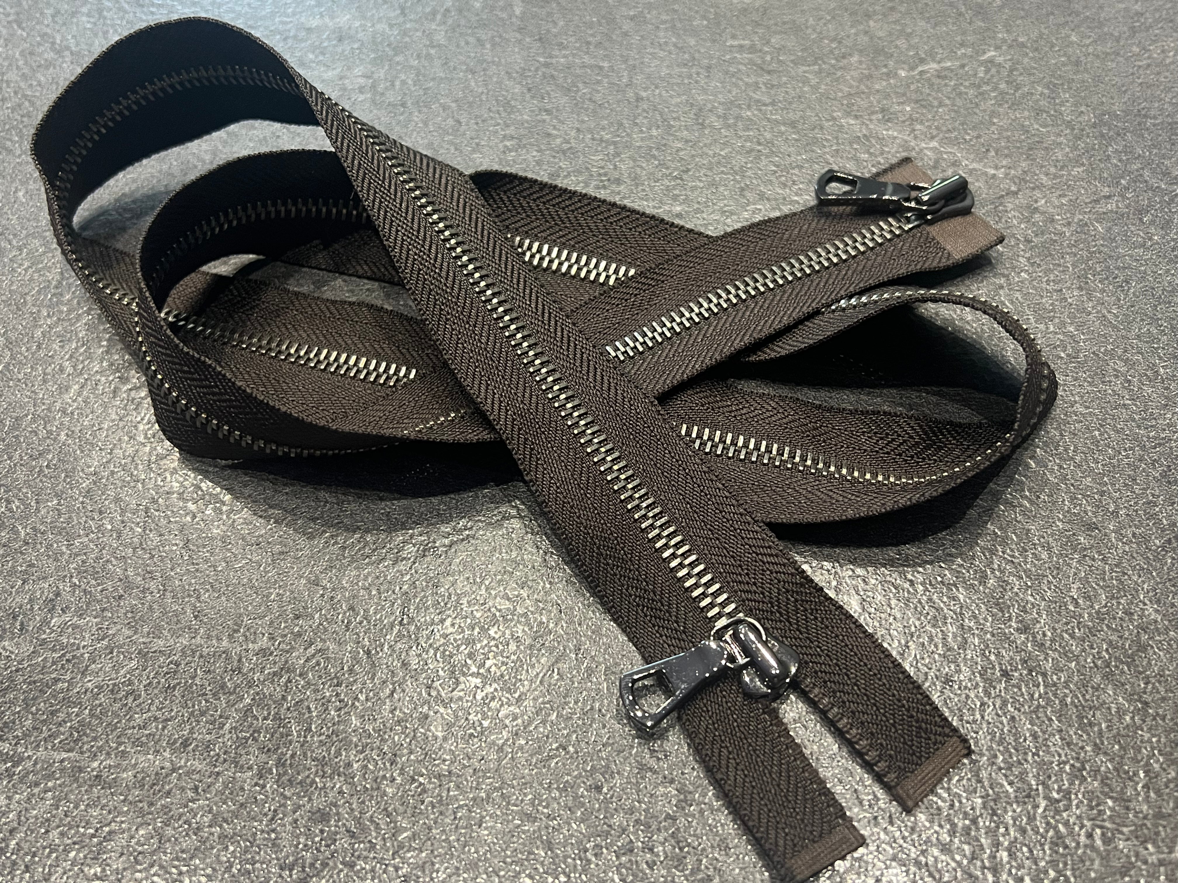 FERMETURE SÉPARABLE DOUBLE CURSEUR CHOCOLAT 90 CM - My Little Coupon