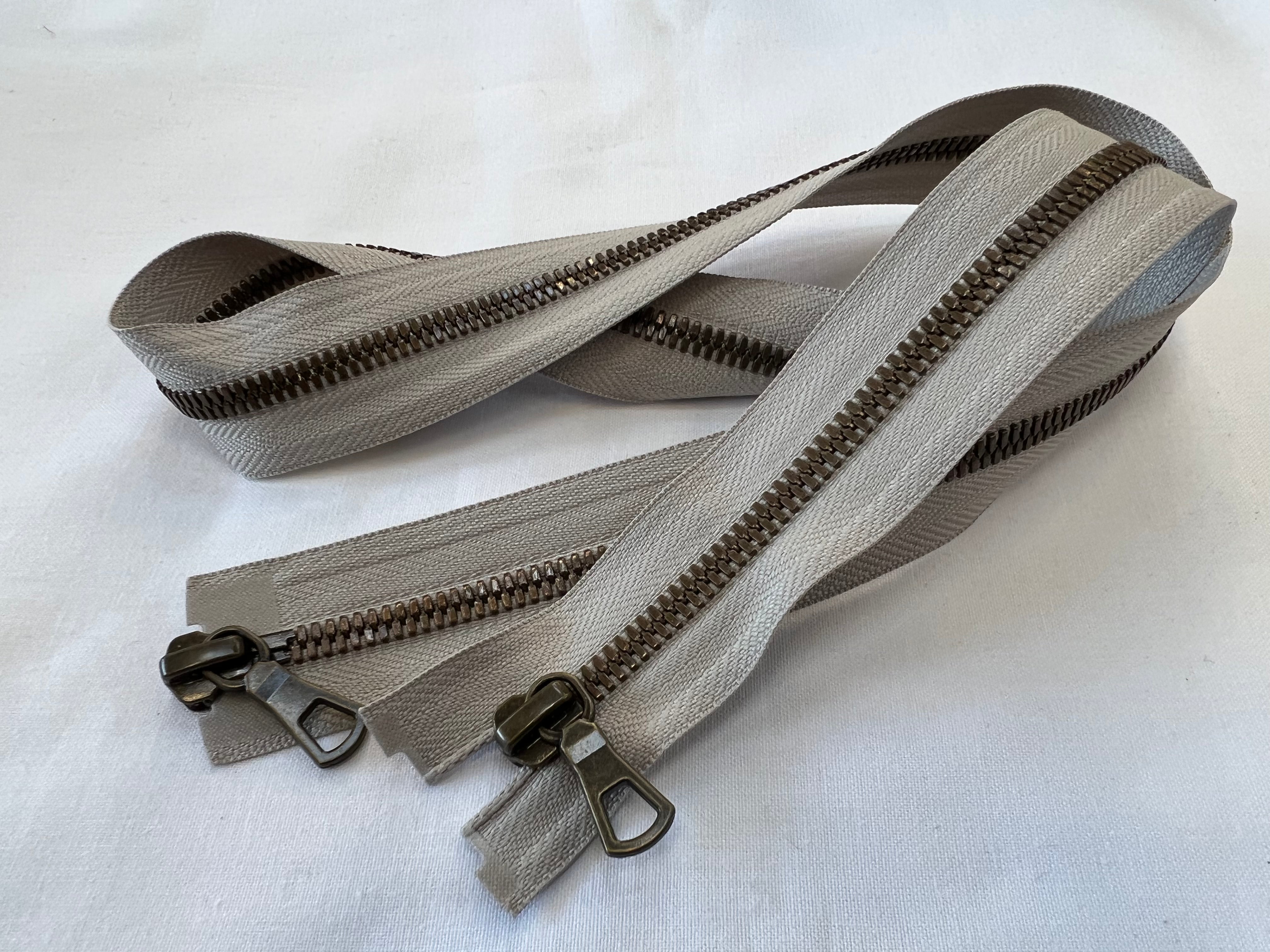 FERMETURE SÉPARABLE DOUBLE CURSEUR GRIS 80 CM - My Little Coupon