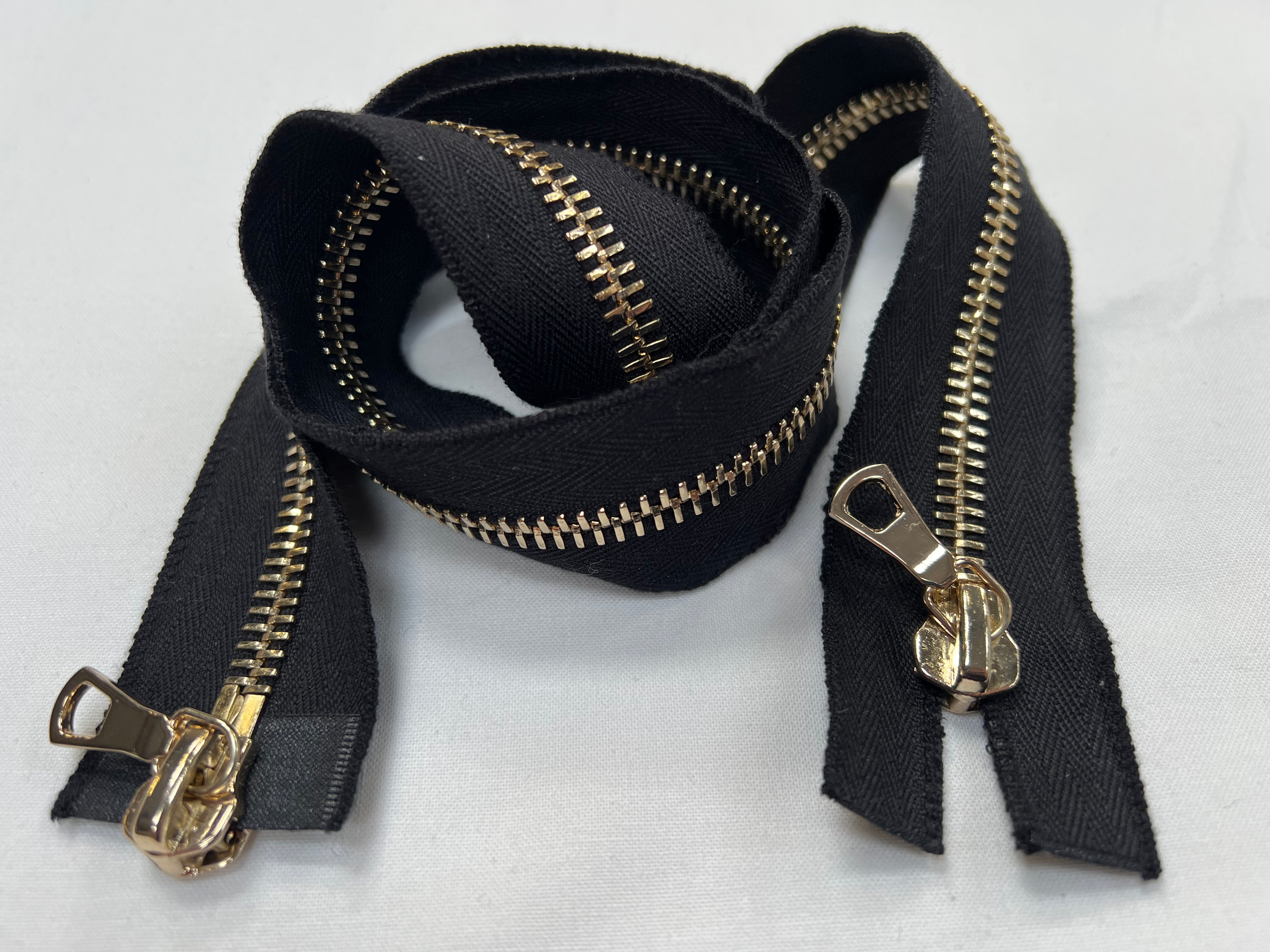 FERMETURE SÉPARABLE DOUBLE CURSEUR Noire 90 CM - My Little Coupon