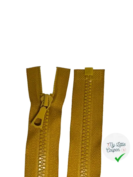 FERMETURE SÉPARABLE JAUNE MOUTARDE 90CM - My Little Coupon
