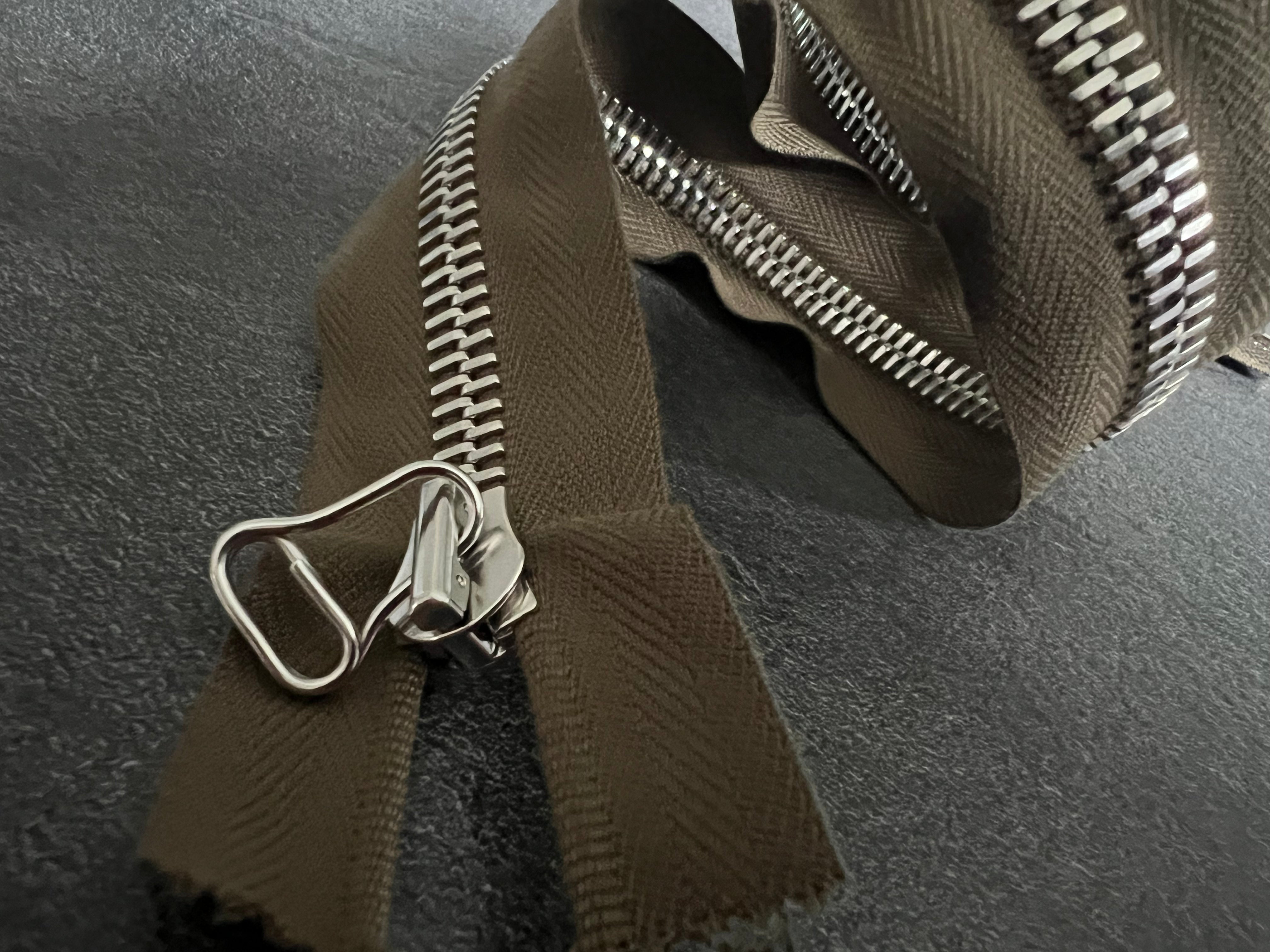 FERMETURE SÉPARABLE KAKI MARRONNÉ 90cm - My Little Coupon