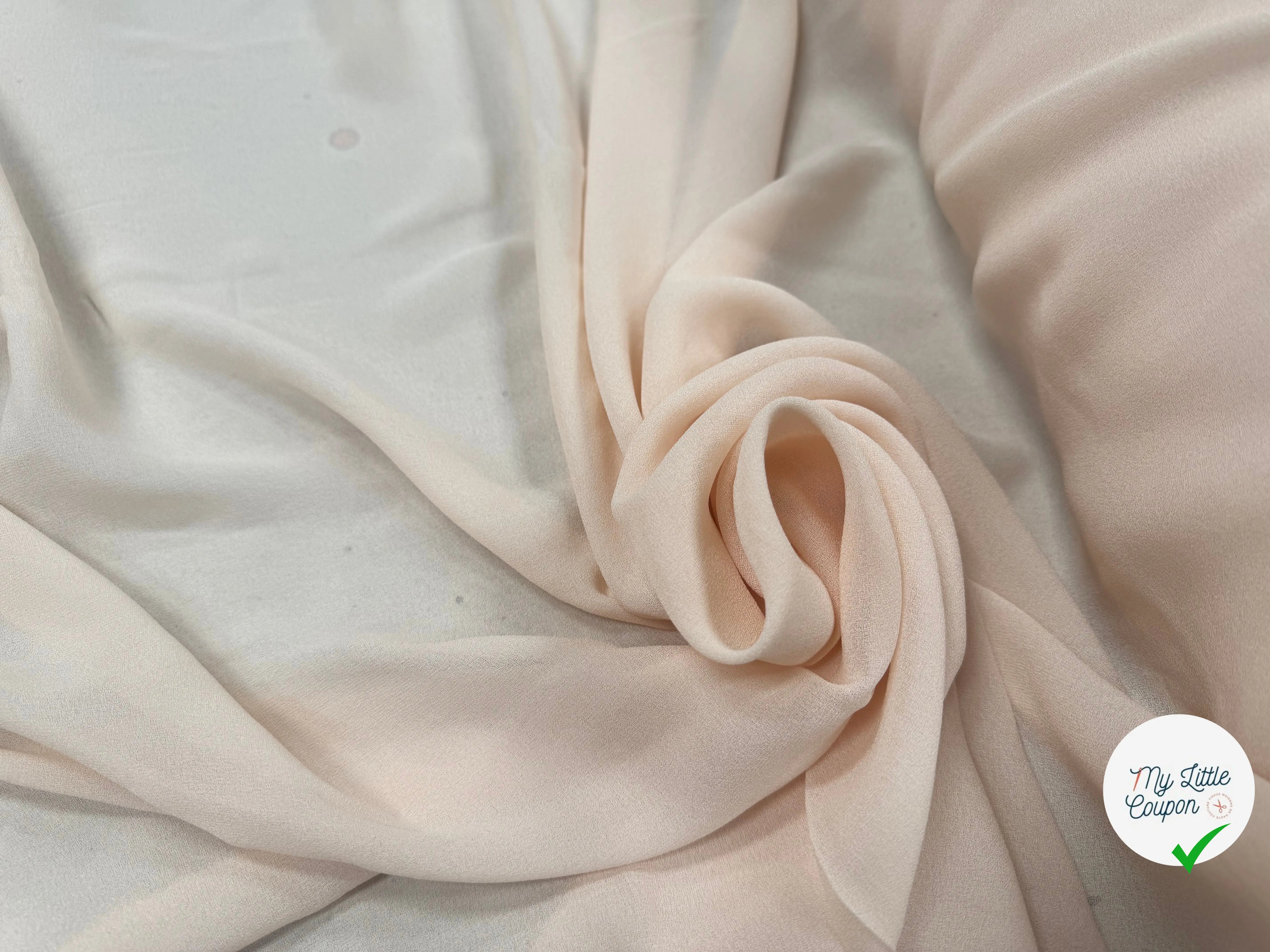 FINE SHEER CRÊPE 100 % VISCOSE , Pansy Pink - My Little Coupon