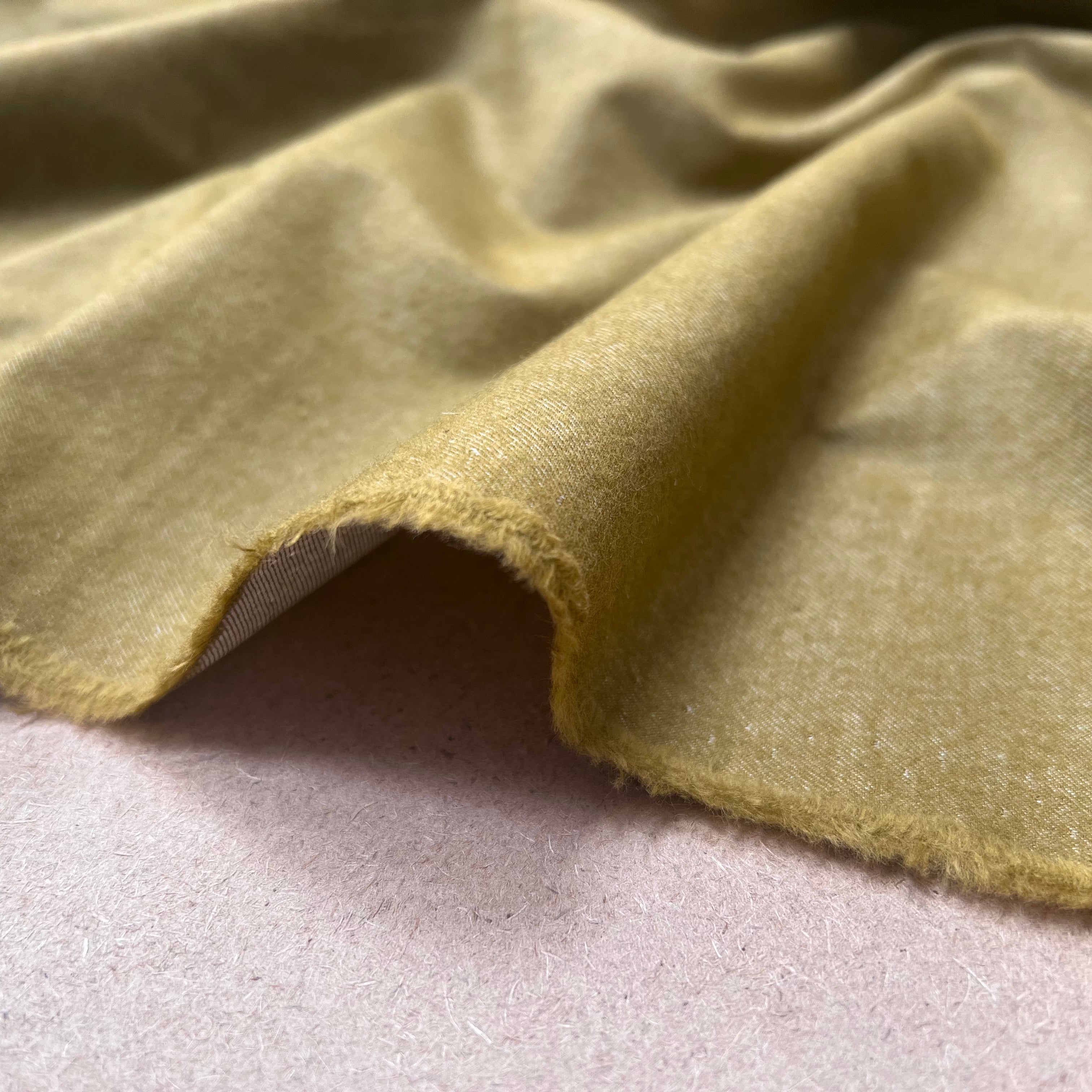 FLANELETTE COTON MUSTARD - My Little Coupon