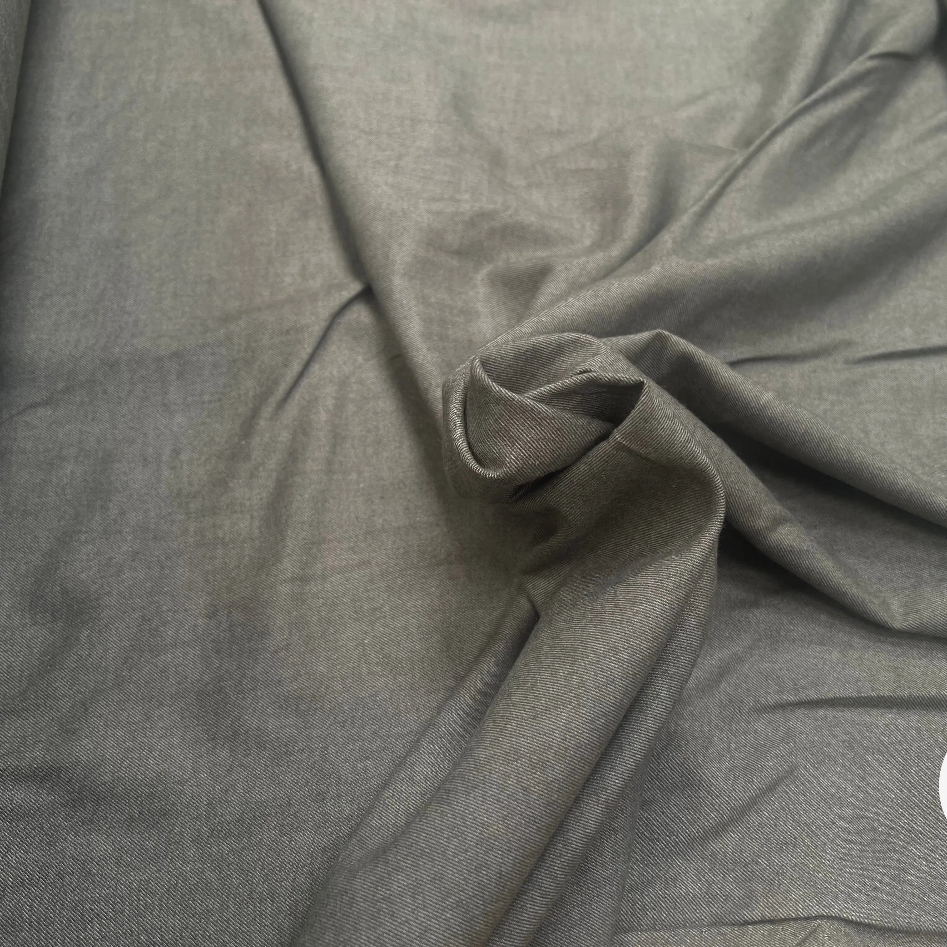 FLANELLE DE COTON SERGEE VERT TILLEUL DOUCE - My Little Coupon