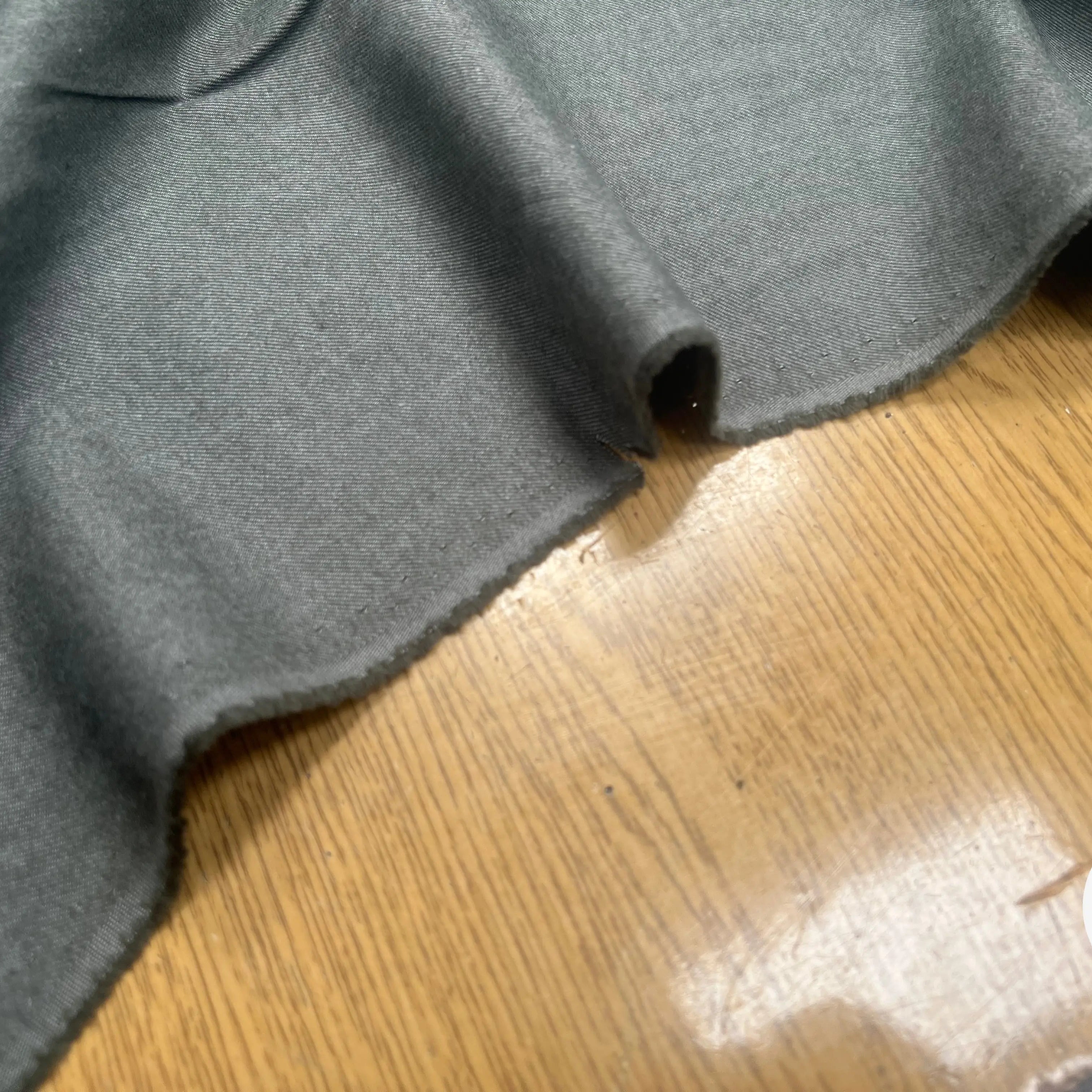 FLANELLE DE COTON SERGEE VERT TILLEUL DOUCE - My Little Coupon