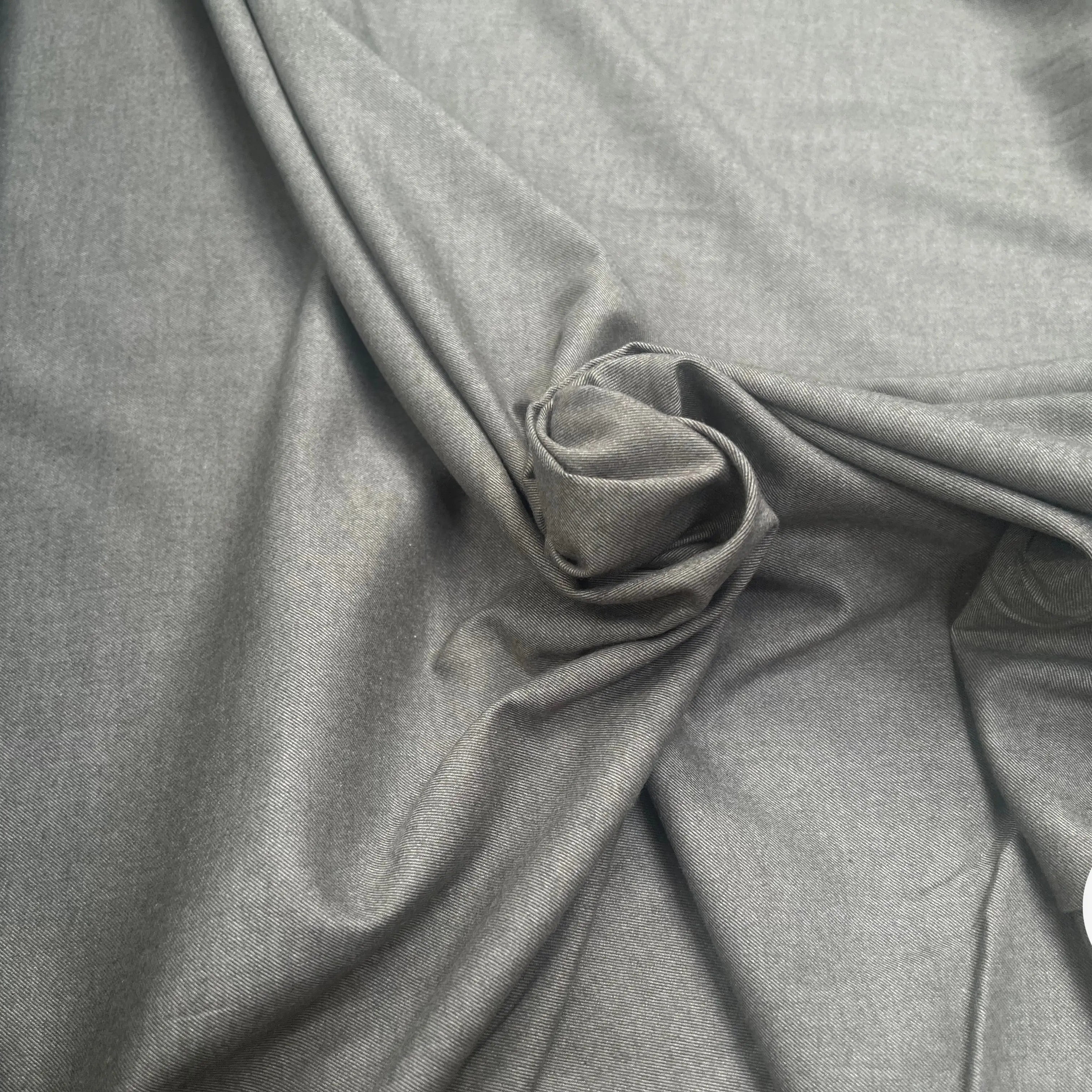 FLANELLE DE COTON SERGEE VERT TILLEUL DOUCE - My Little Coupon