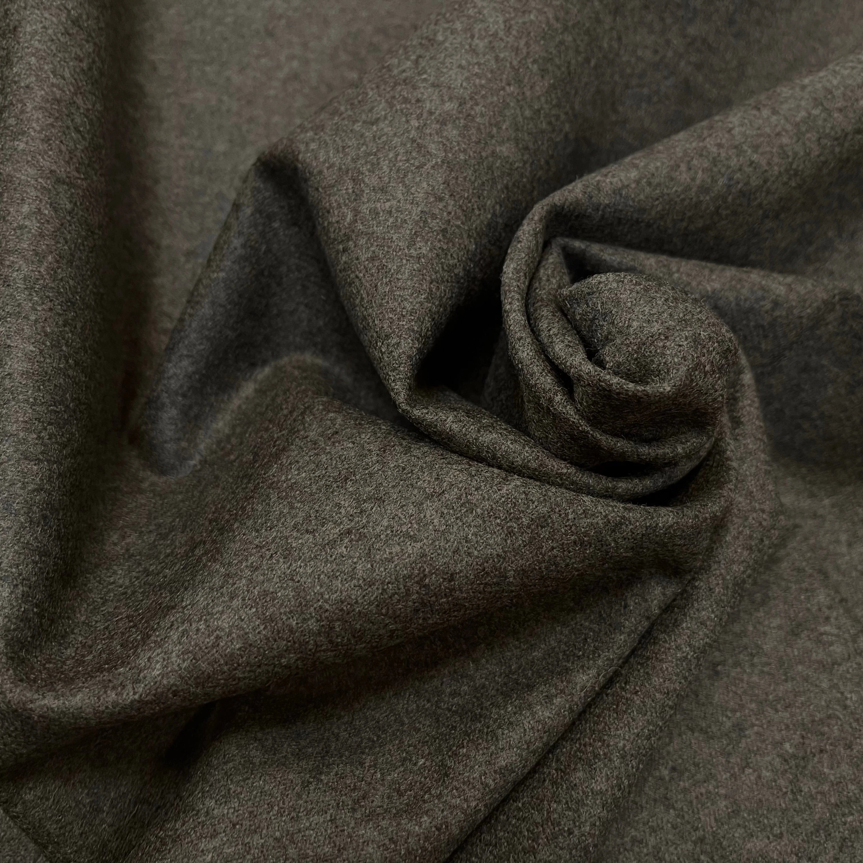 FLANELLE DE LAINE KAKI UN PEU STRETCH155CM - My Little Coupon