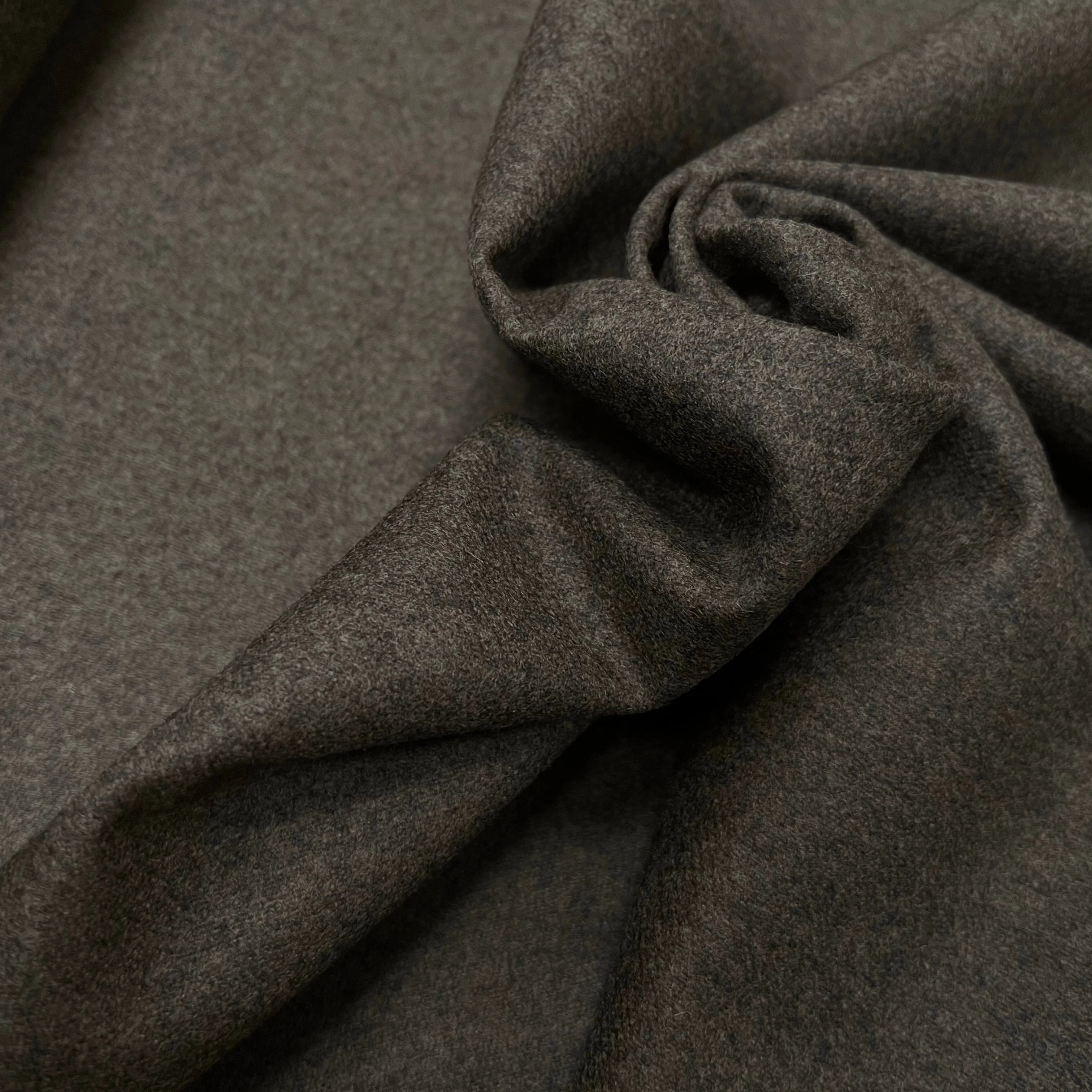 FLANELLE DE LAINE KAKI UN PEU STRETCH155CM - My Little Coupon