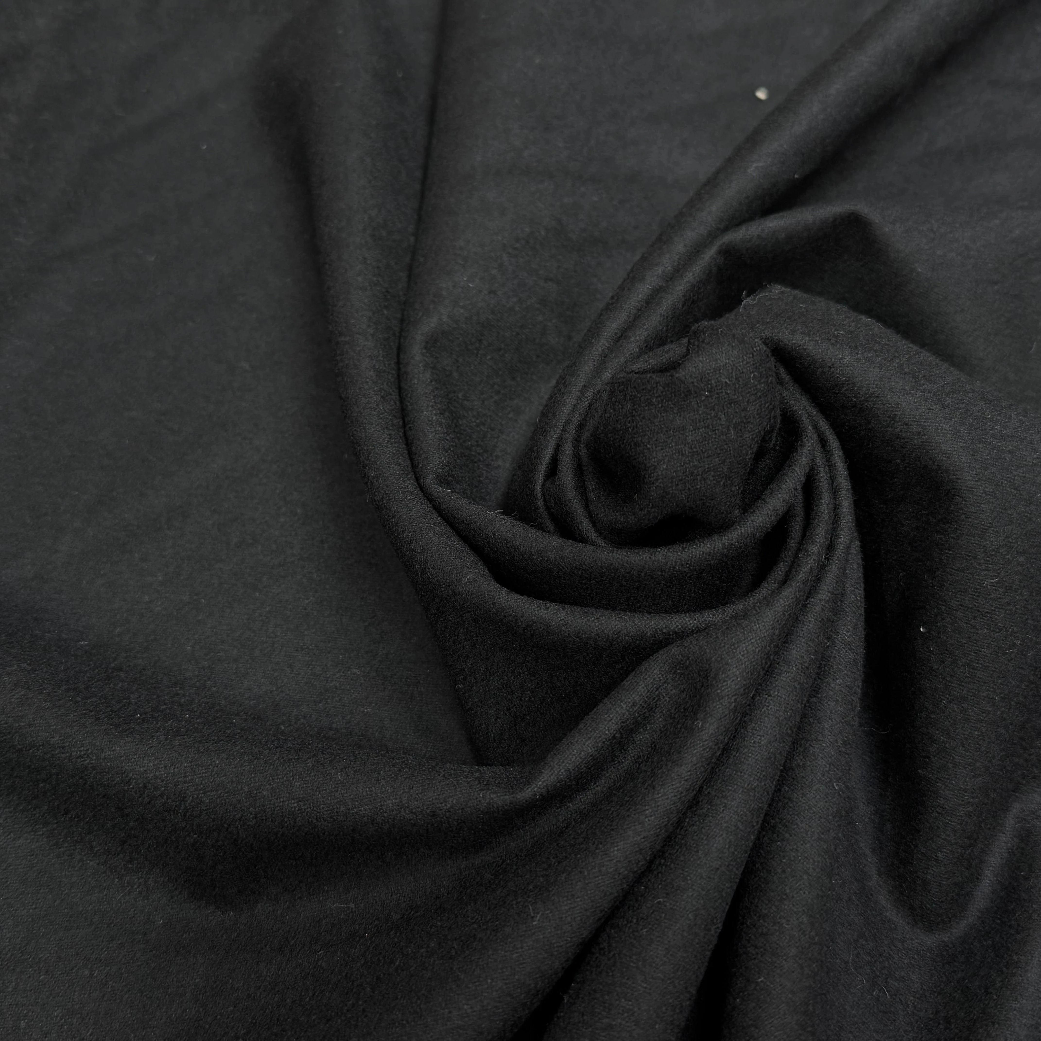 FLANELLE DE LAINE NOIR PROFONDE ULTRA CHIC - My Little Coupon