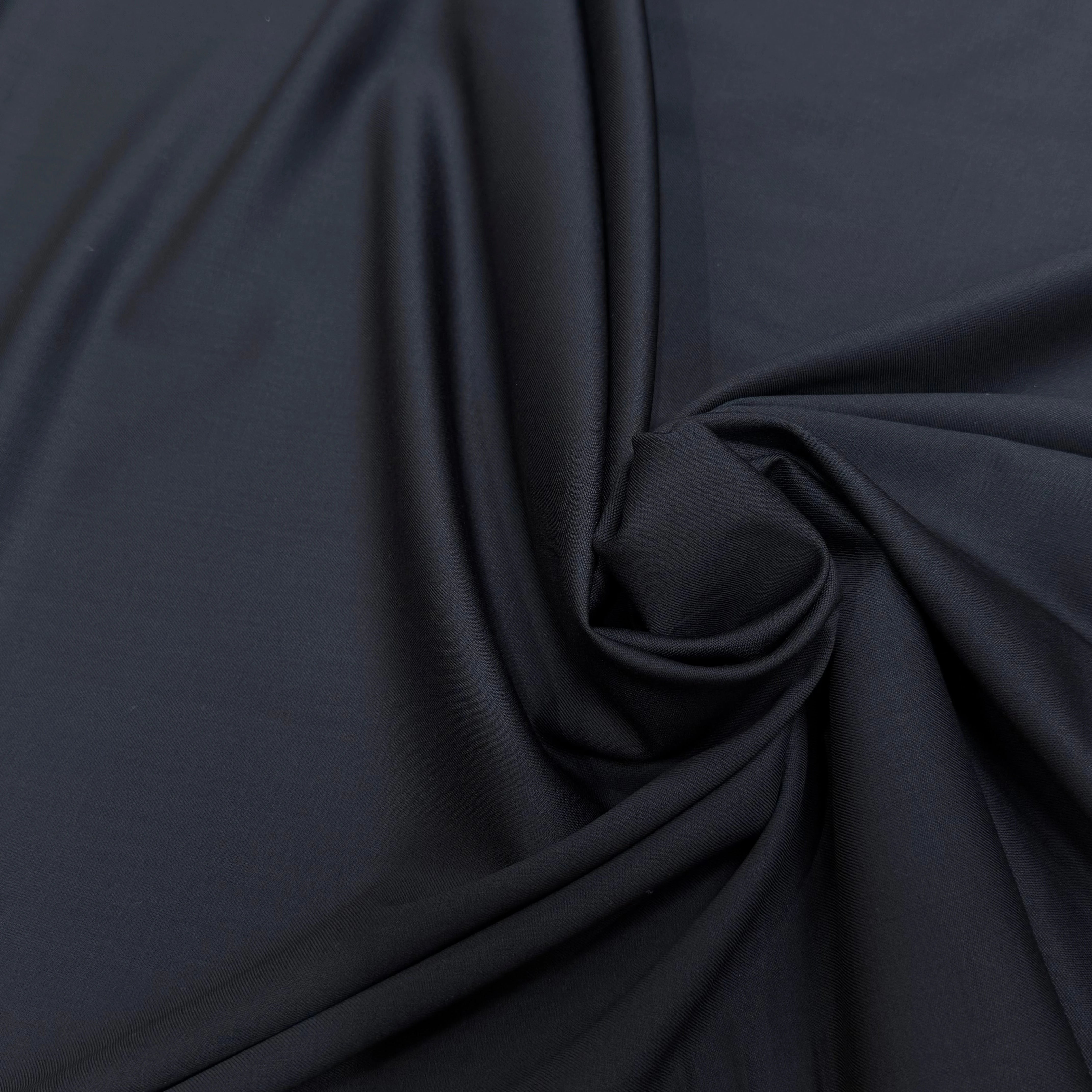 FLANELLE DE LAINE STRETCH BLEU MARINE TRÈS BEAU TOUCHER - My Little Coupon
