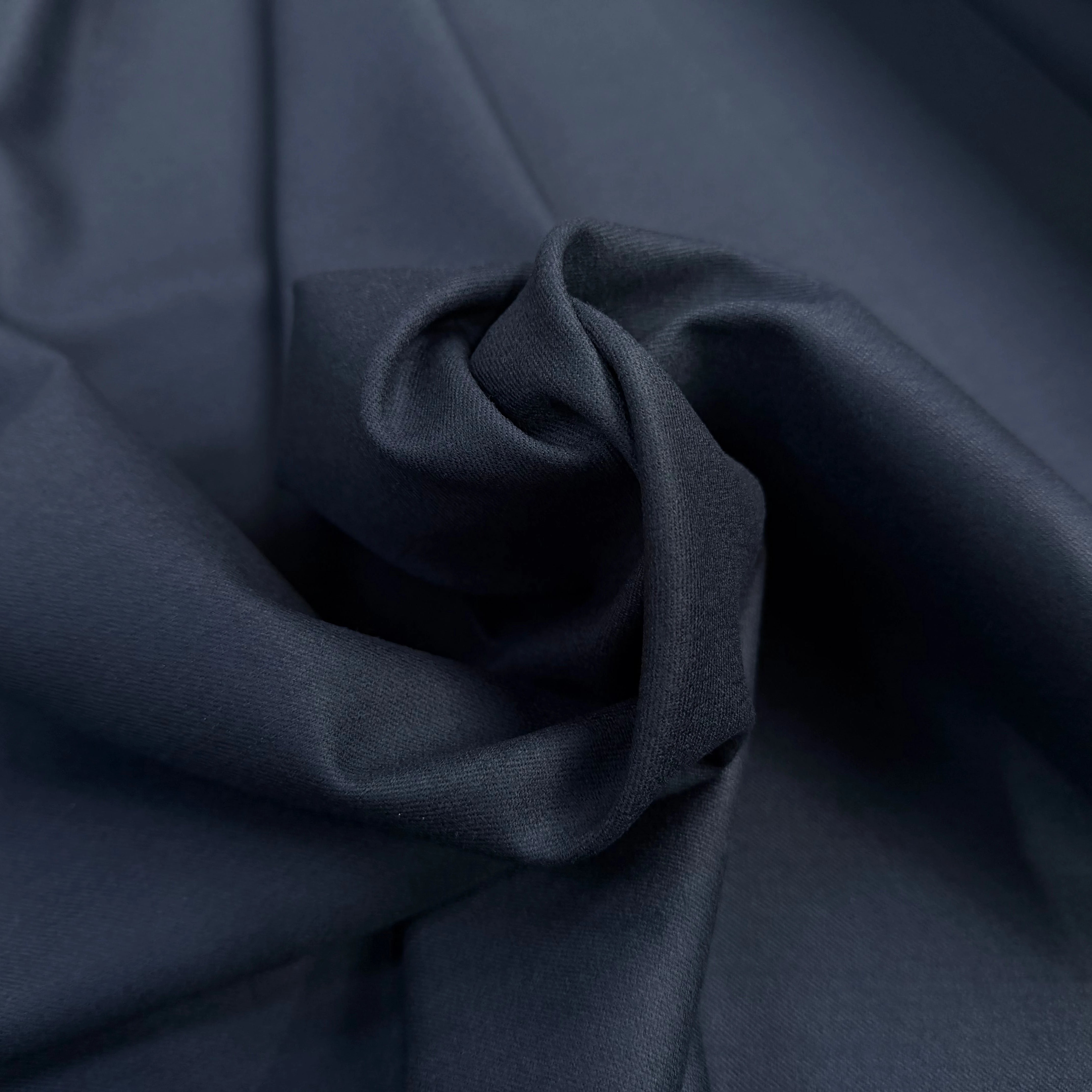 FLANELLE LAINE VIERGE SERGÉE BLEU ARDOISE 4%EA - My Little Coupon