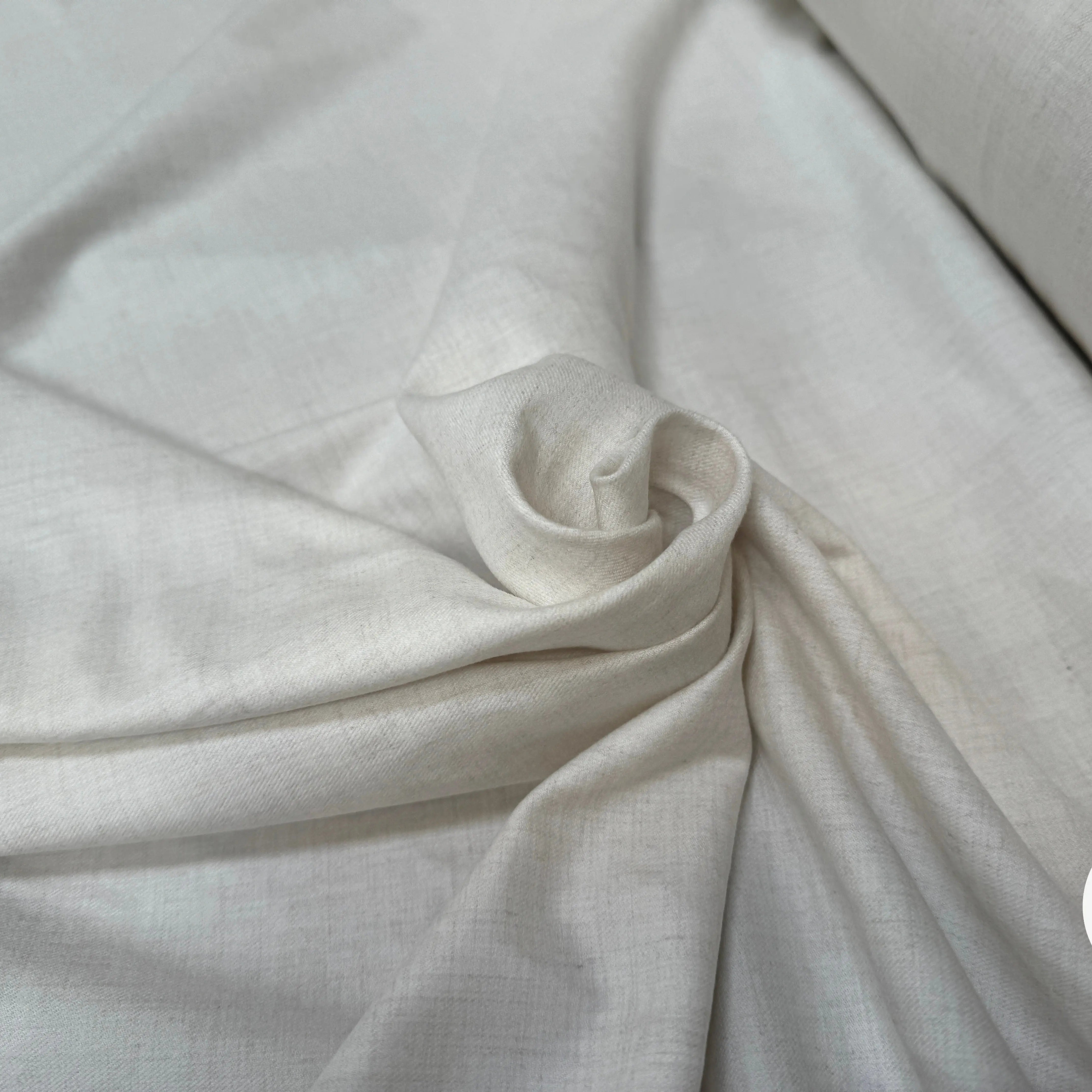 FLANELLE SERGÉE ULTRA DOUCE BLANCHE - My Little Coupon