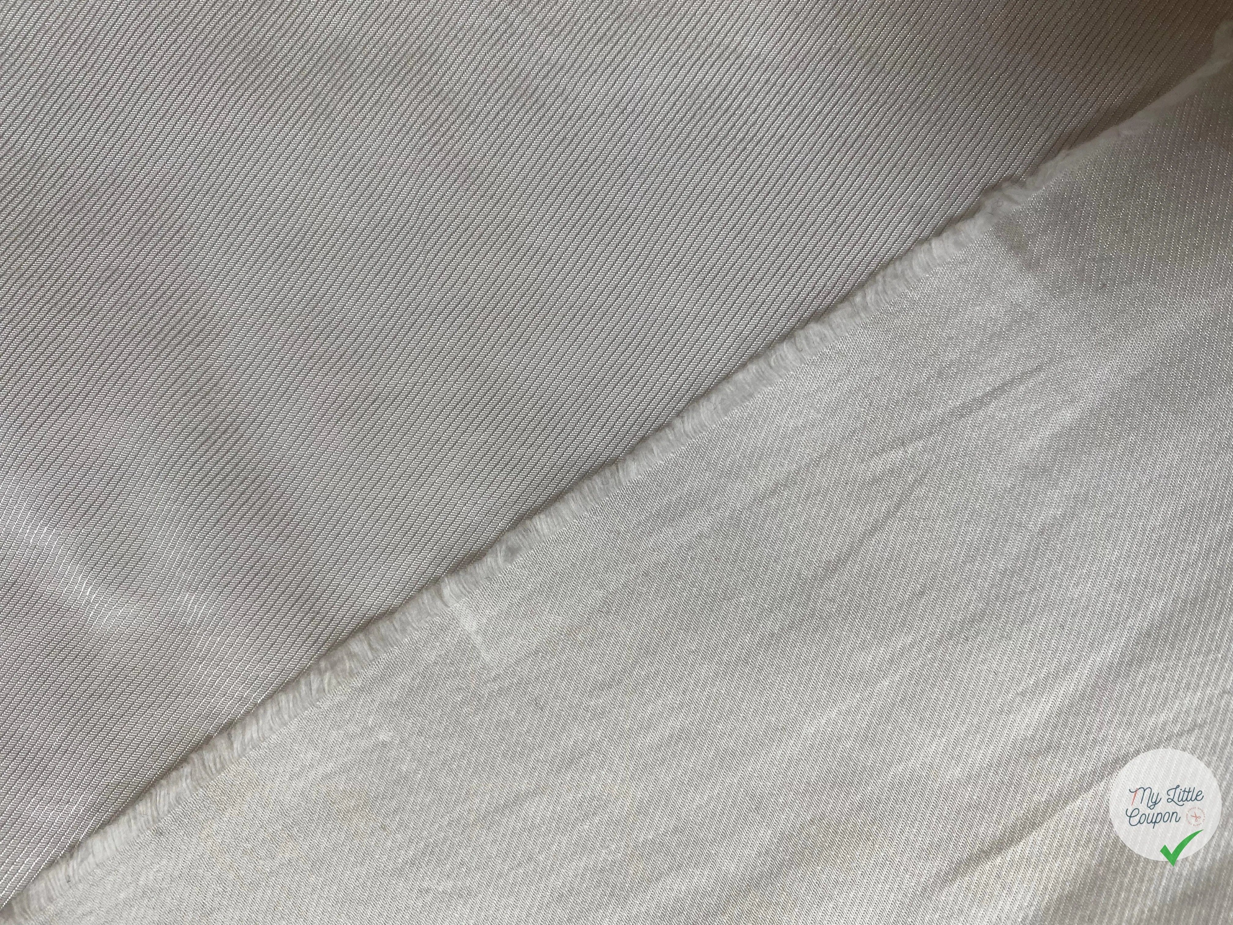 FLANELLETTE BLANCHE 51%VISCOSE 49%COTON - coupon de tissu de 3 mètres - My Little Coupon - tissu - coudre