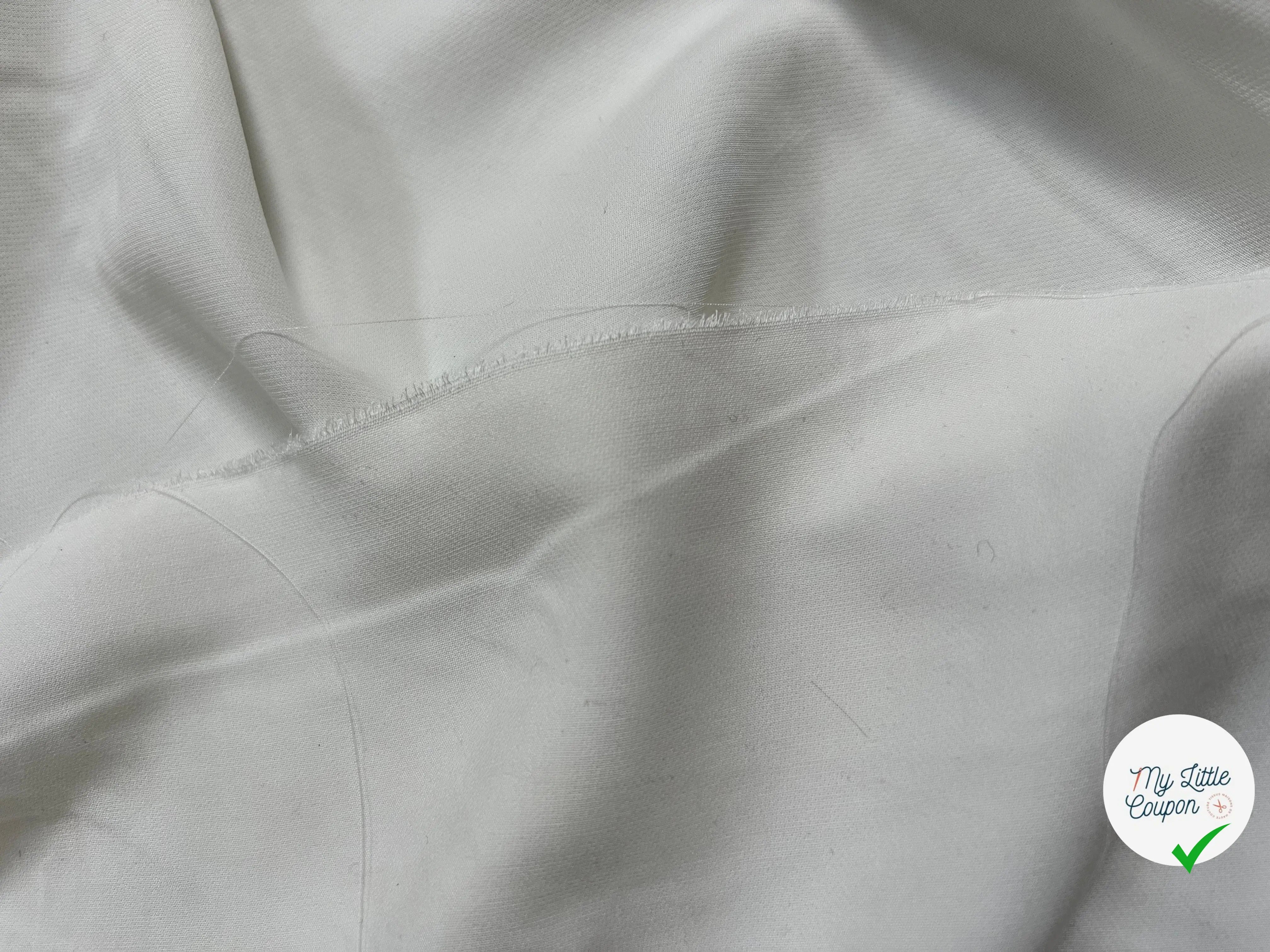 FLANELLETTE BLANCHE VISCOSE - My Little Coupon - tissu - coudre