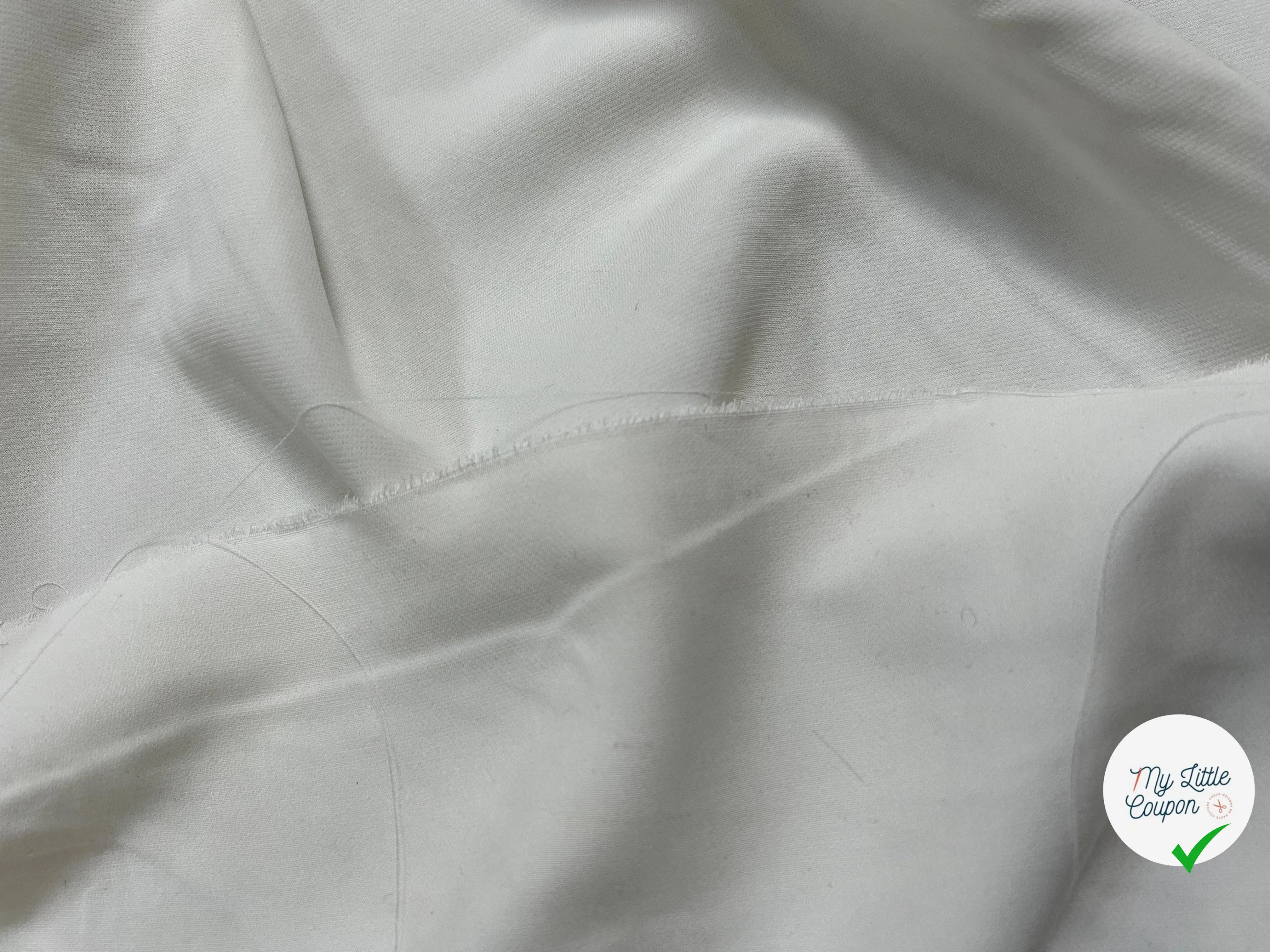 FLANELLETTE BLANCHE VISCOSE - My Little Coupon - tissu - coudre
