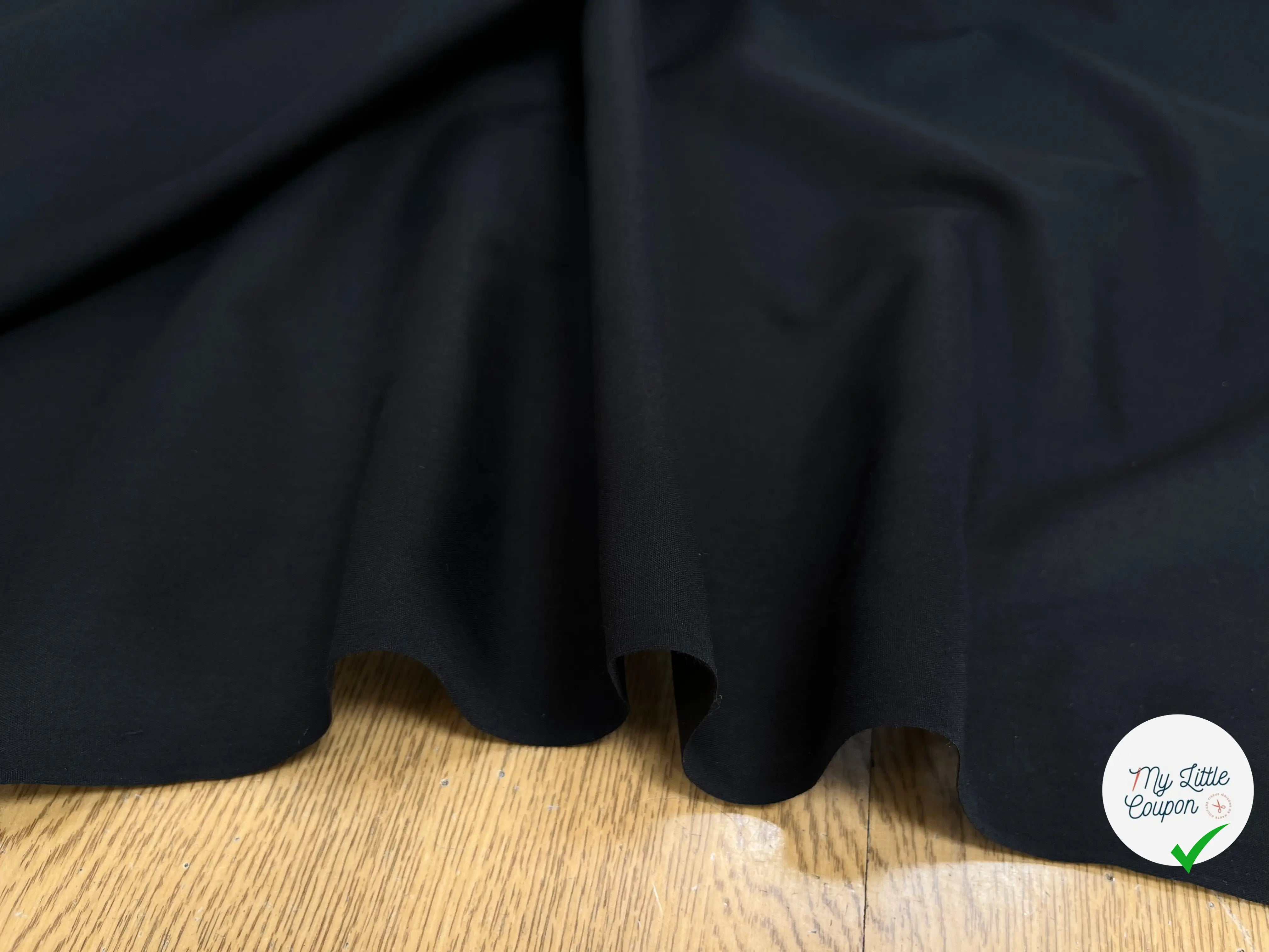 FOND DE POCHE COTON UNI NOIR - My Little Coupon