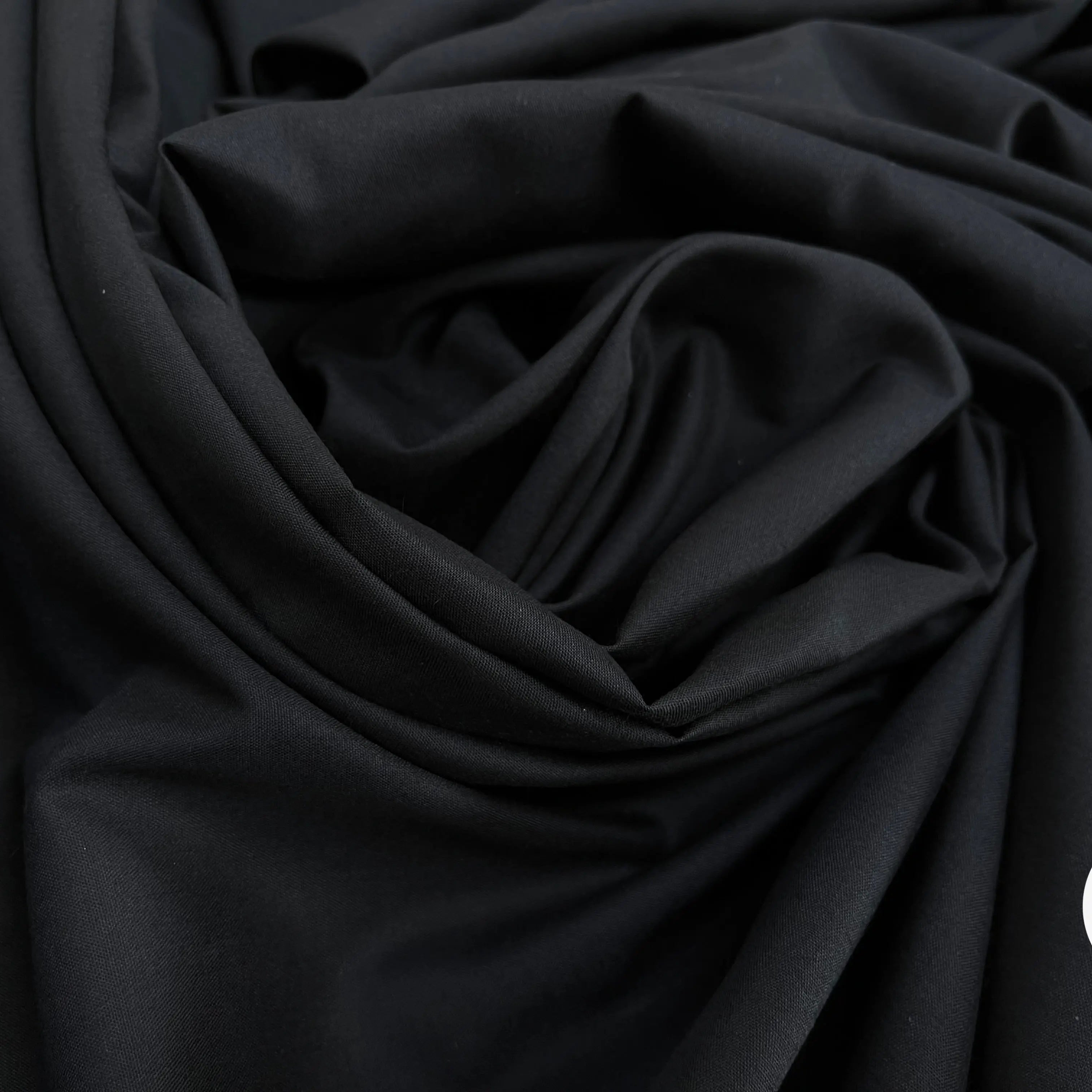 FOND DE POCHE COTON UNI NOIR - My Little Coupon