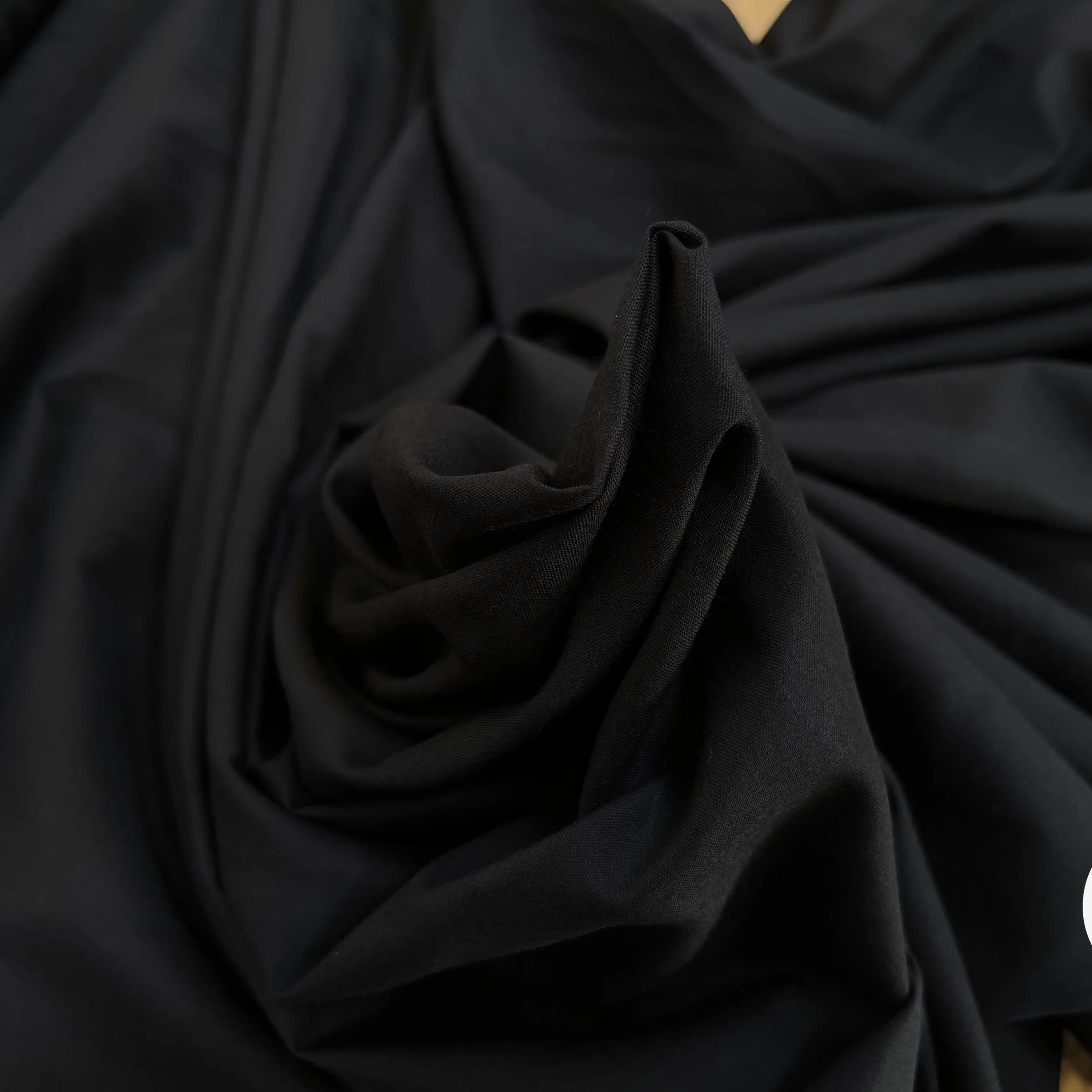 FOND DE POCHE COTON UNI NOIR - My Little Coupon