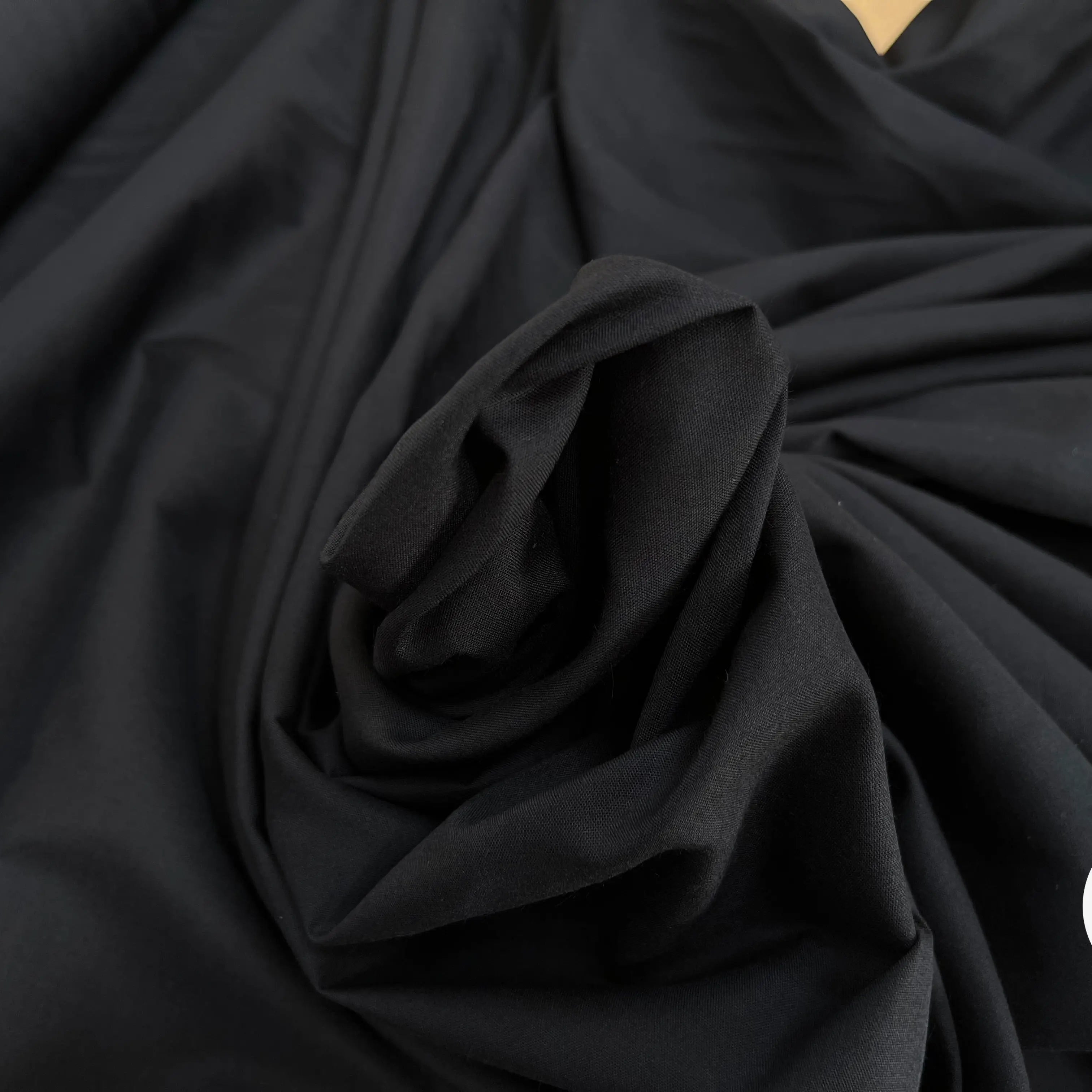 FOND DE POCHE COTON UNI NOIR - My Little Coupon