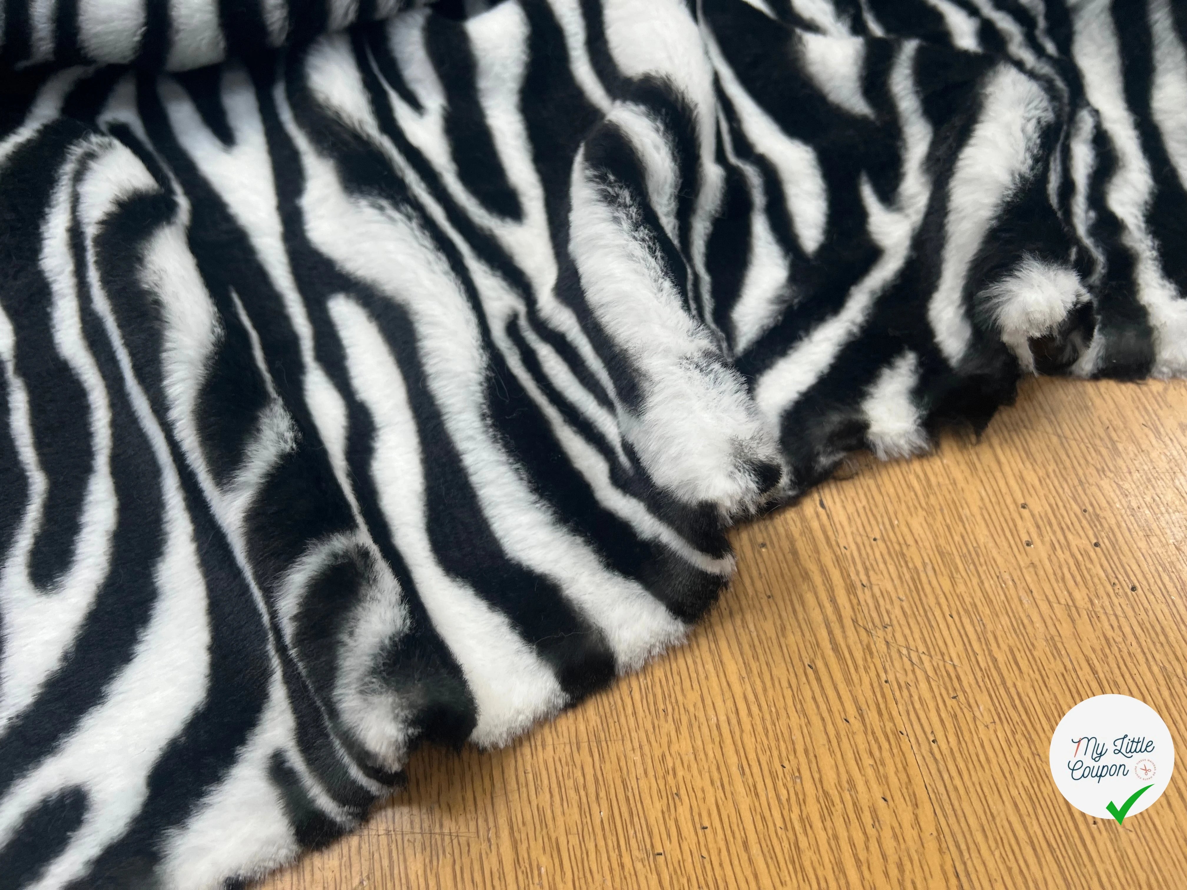 FOURRURE FUR ZEBRA BLACK - My Little Coupon