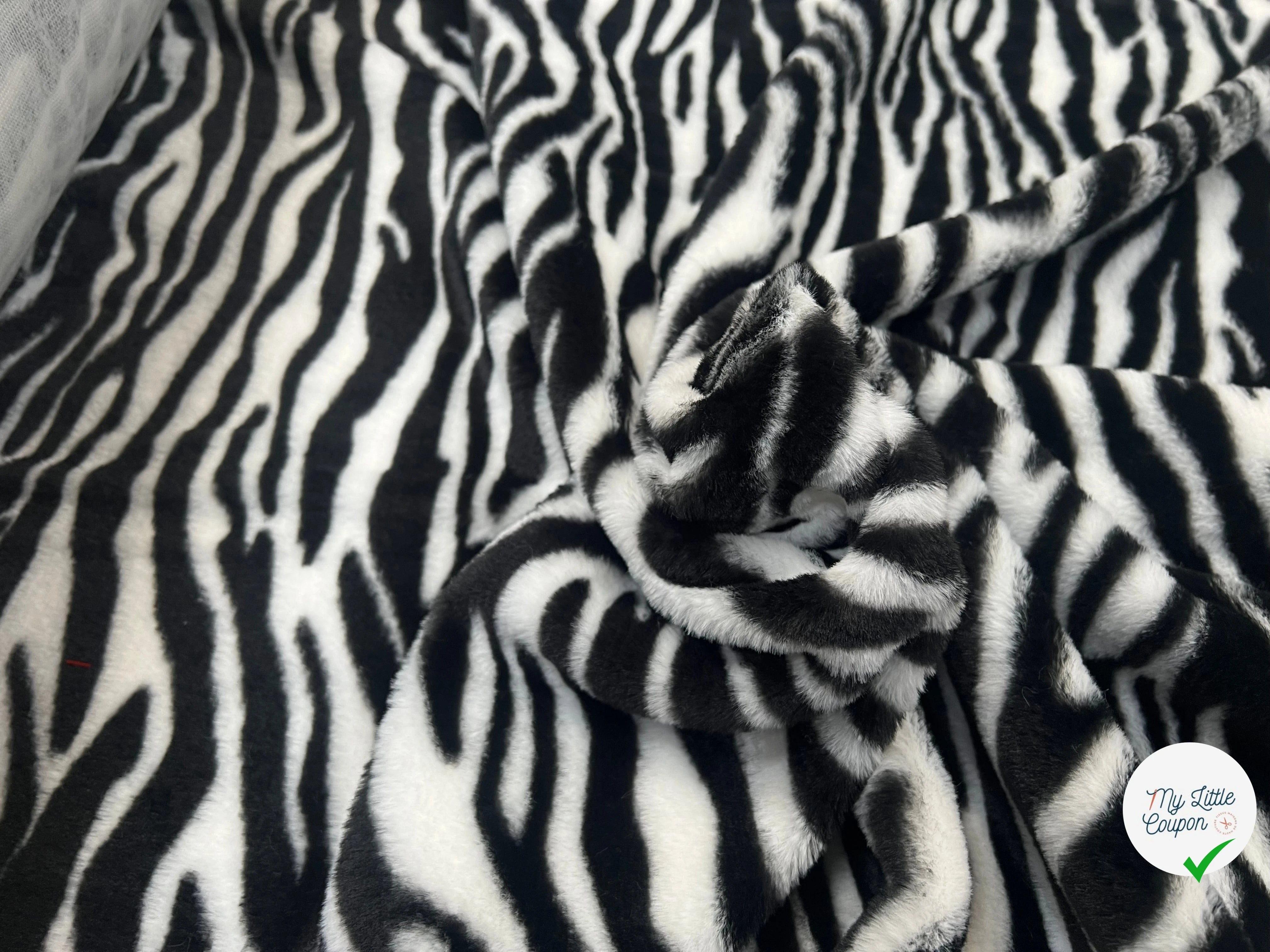 FOURRURE FUR ZEBRA BLACK - My Little Coupon