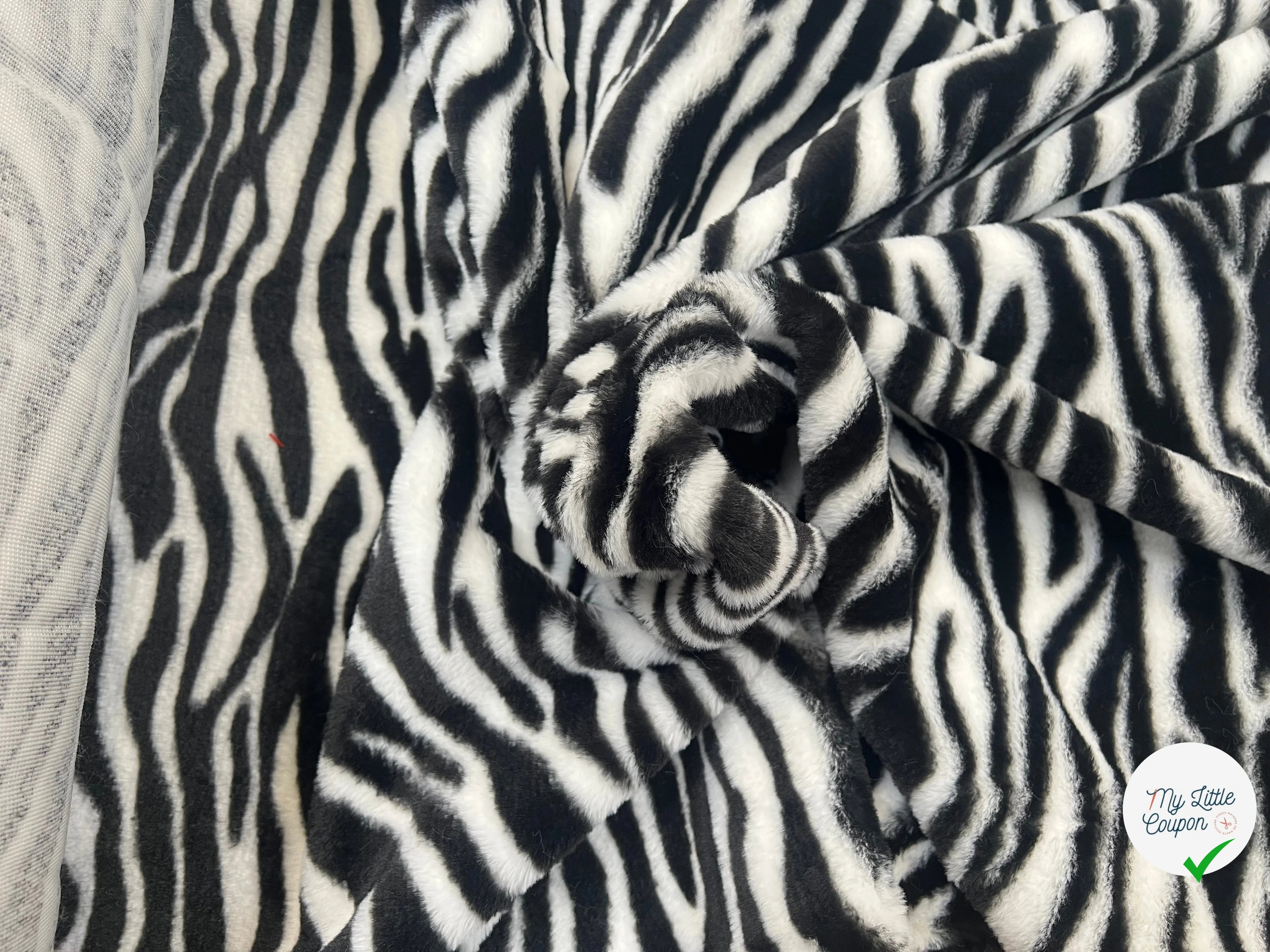 FOURRURE FUR ZEBRA BLACK - My Little Coupon
